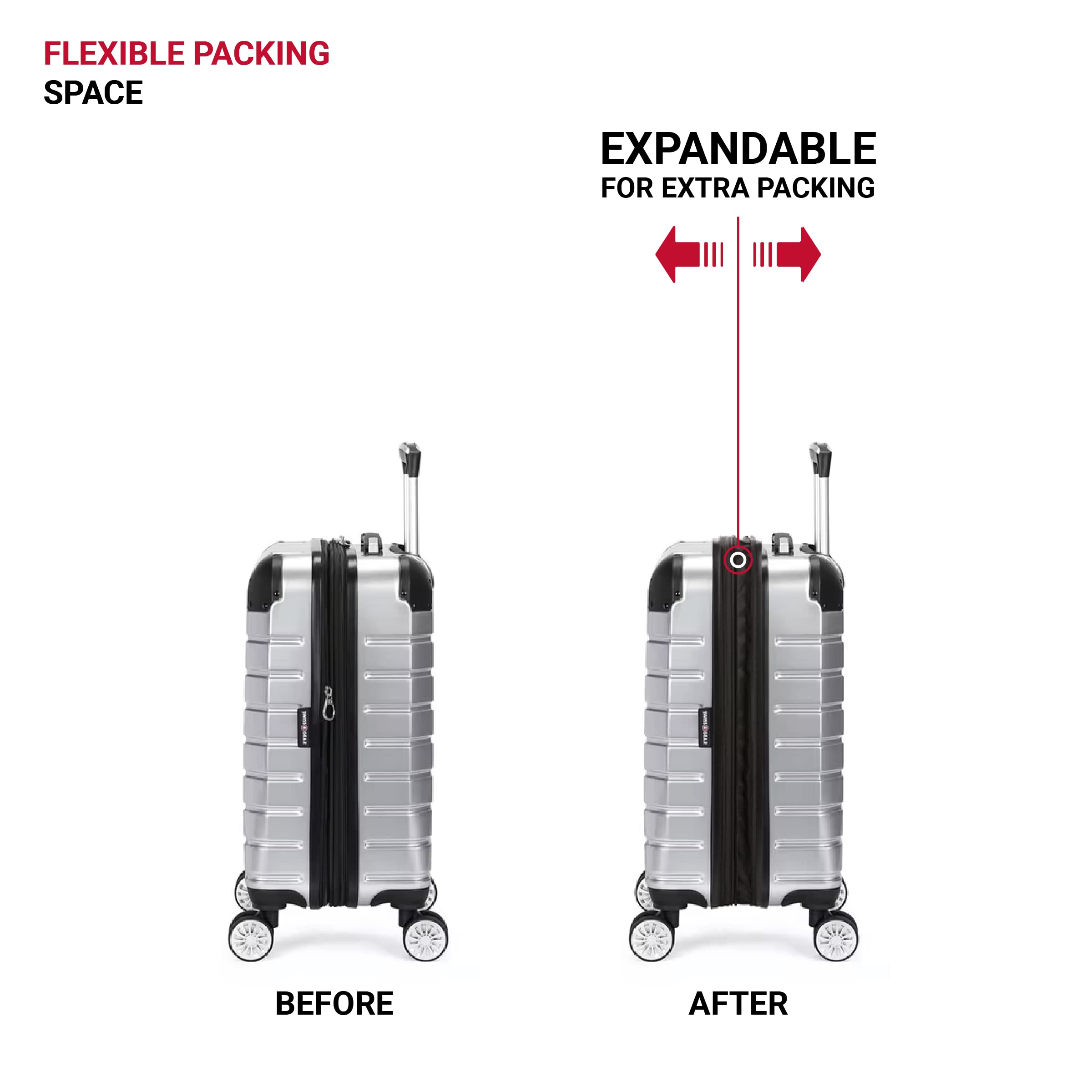 swissgear-7782-19-inch-hardside-expandable-spinner-luggage-silver image 5