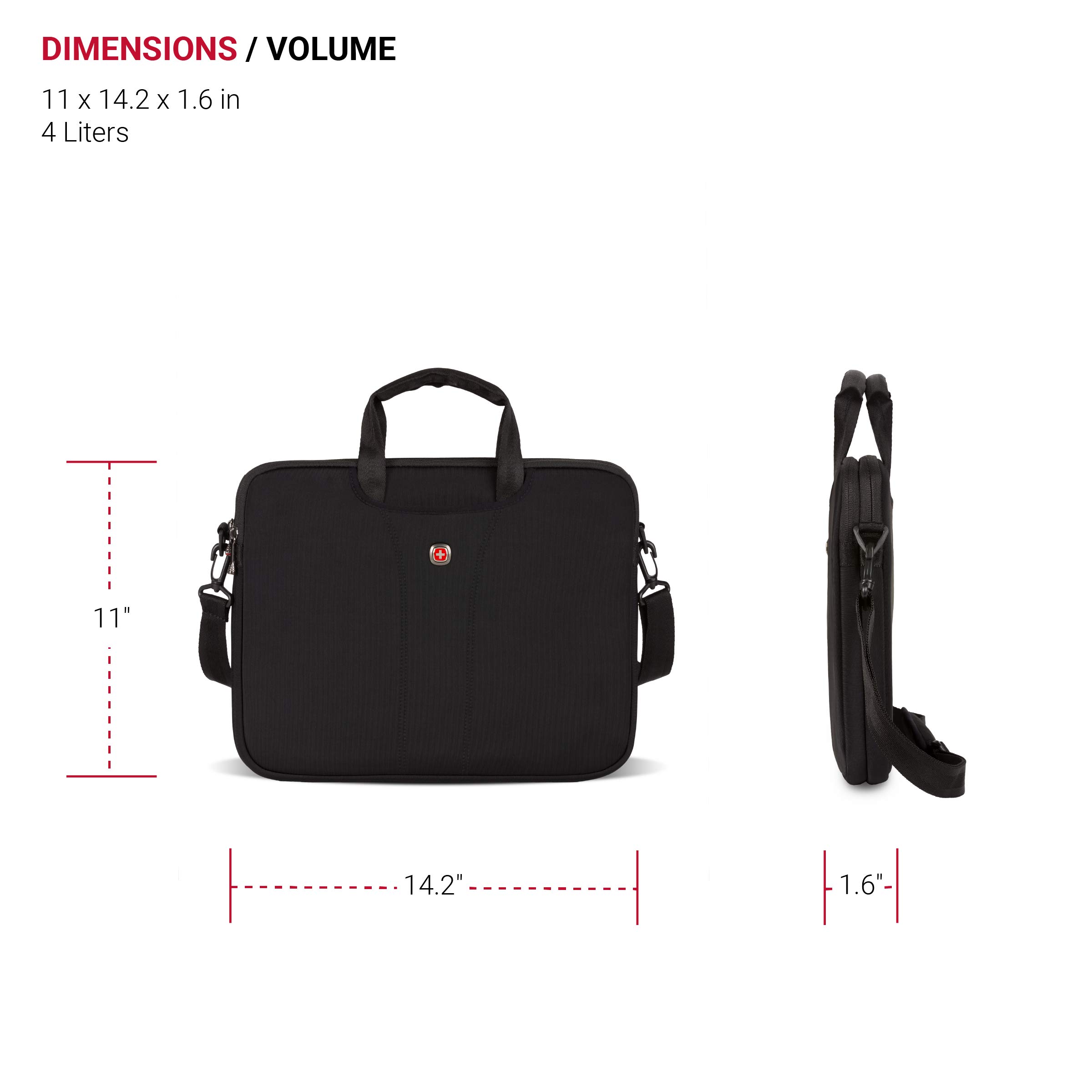 swissgear-wenger-legacy-14-1-inch-ultra-computer-slimcase-black-notebook-sleeve image 5