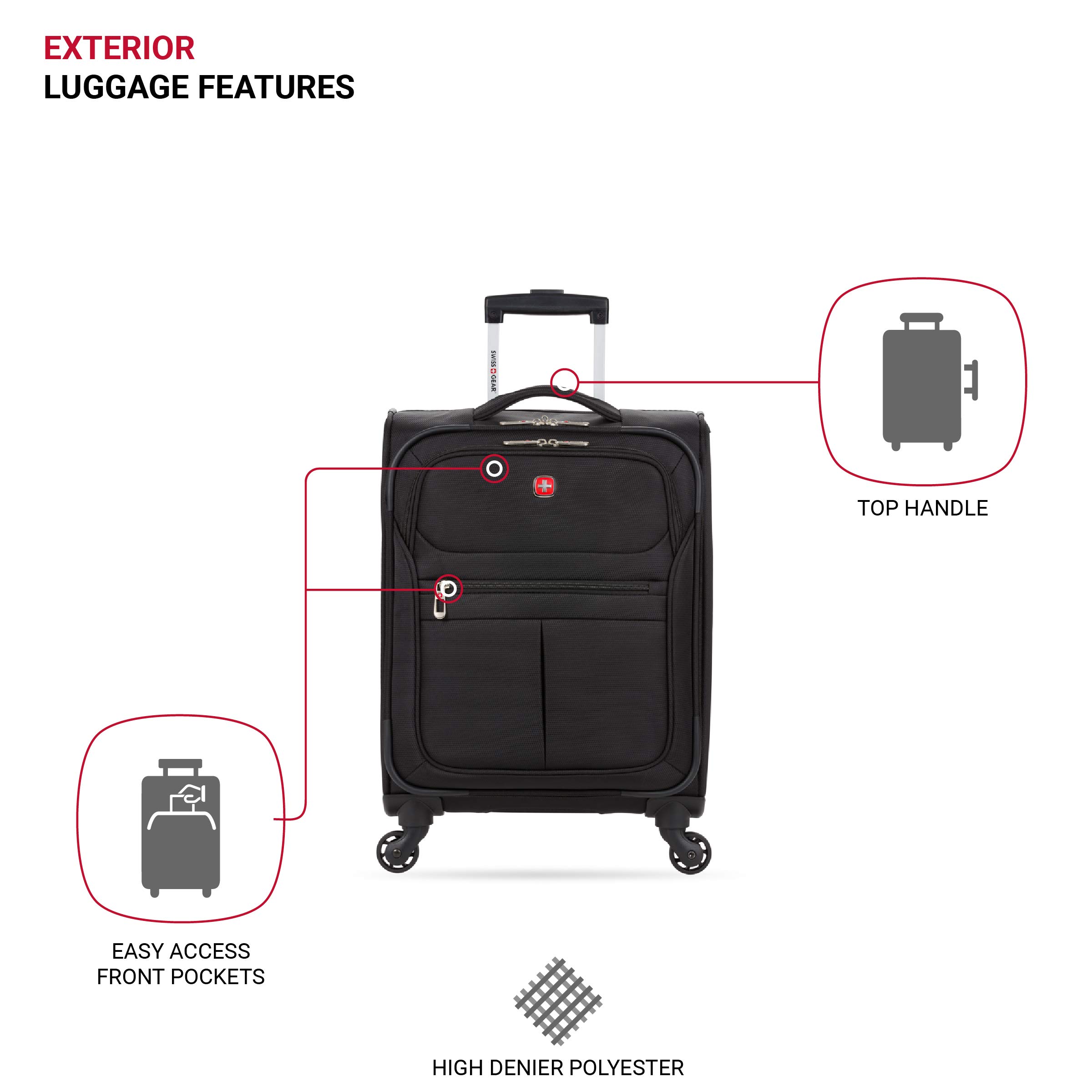 swissgear-4010-softside-spinner-luggage-18-inch-carry-on-black image 3