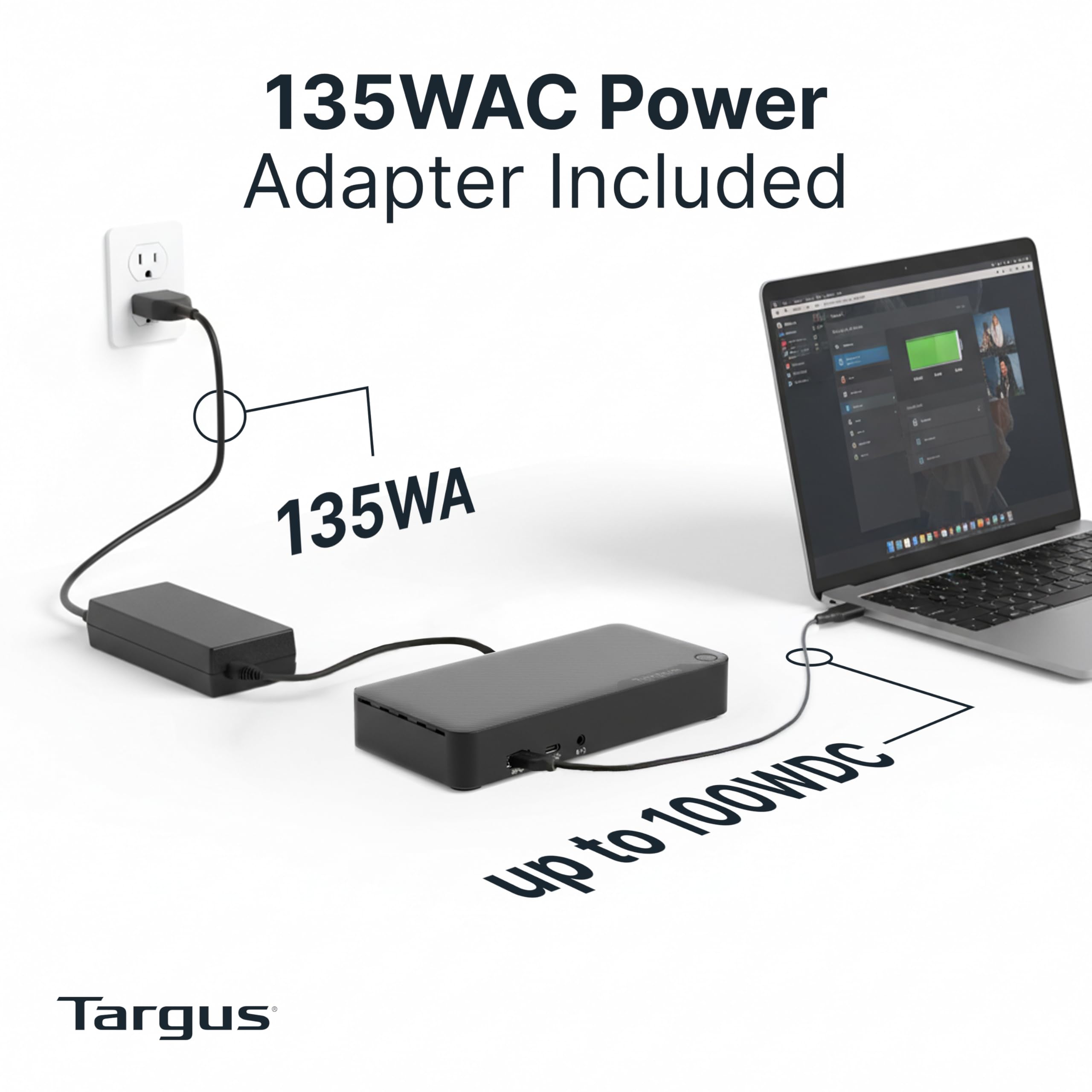 targus-universal-usb-c-docking-station-dock316usz-dual-displayport-4k-100w-power image 4