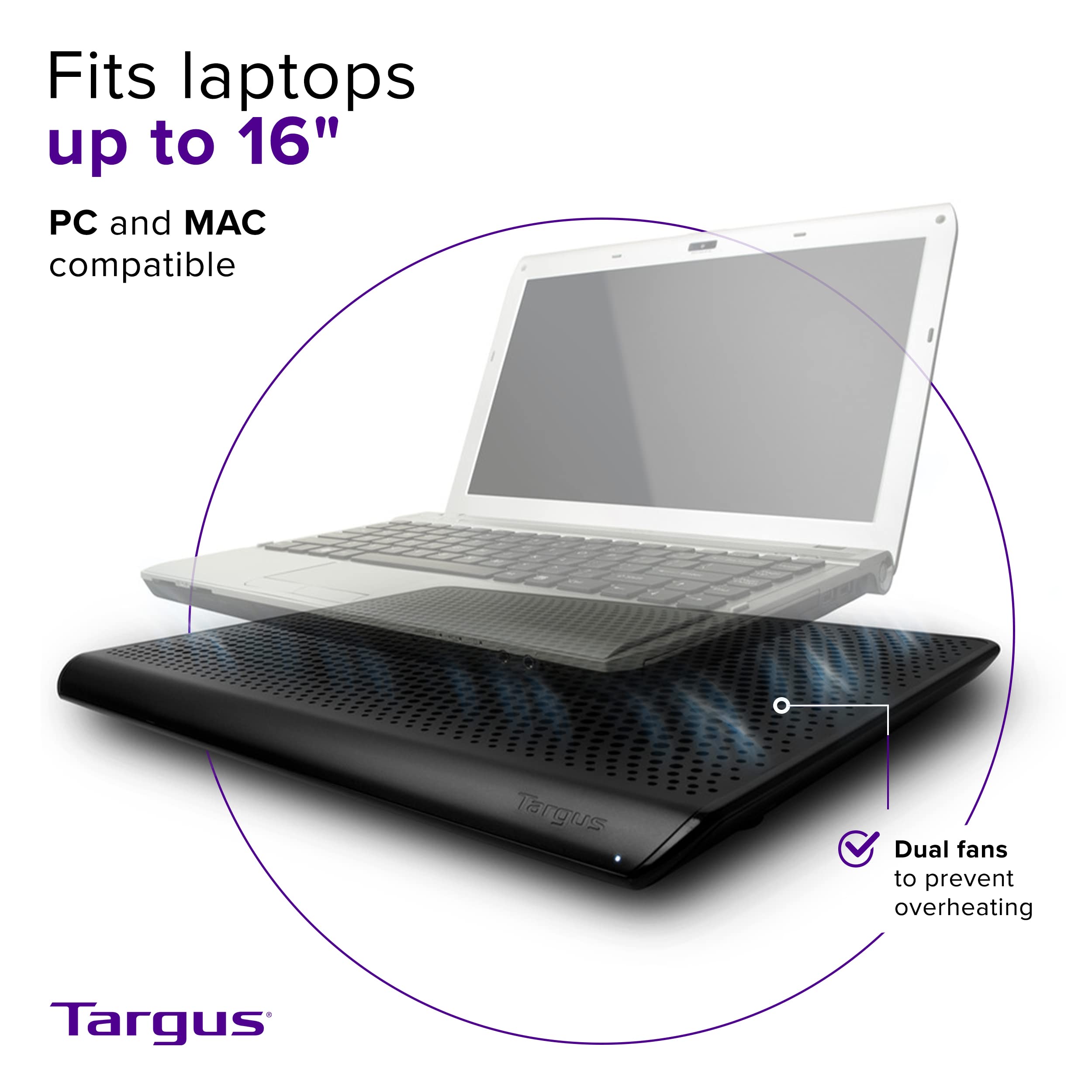 targus-chill-mat-for-up-to-16-inch-laptop-black-pa248u5 image 2