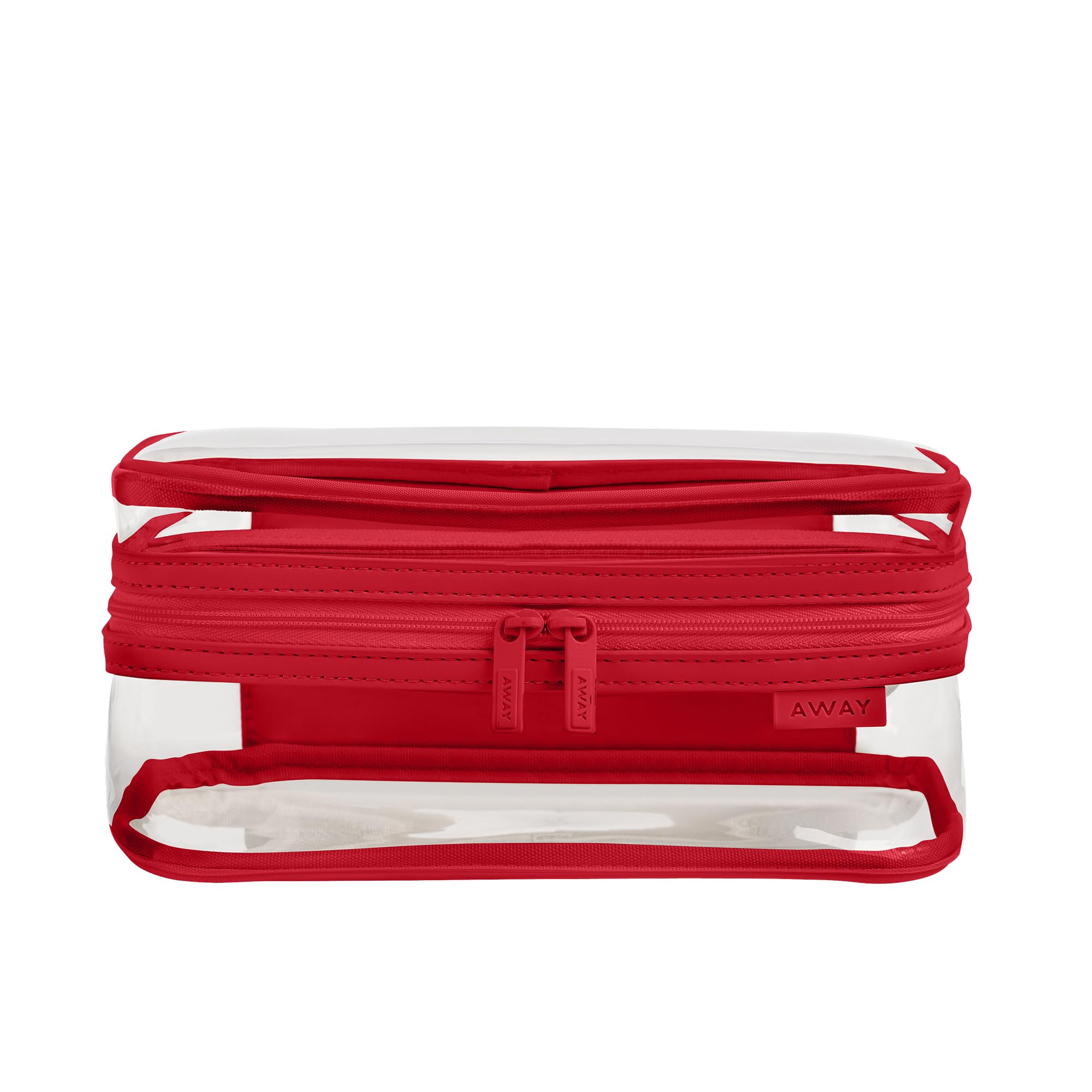 away-clear-toiletry-bag-tsa-approved-water-repellent-2-compartments-blush-pink image 7