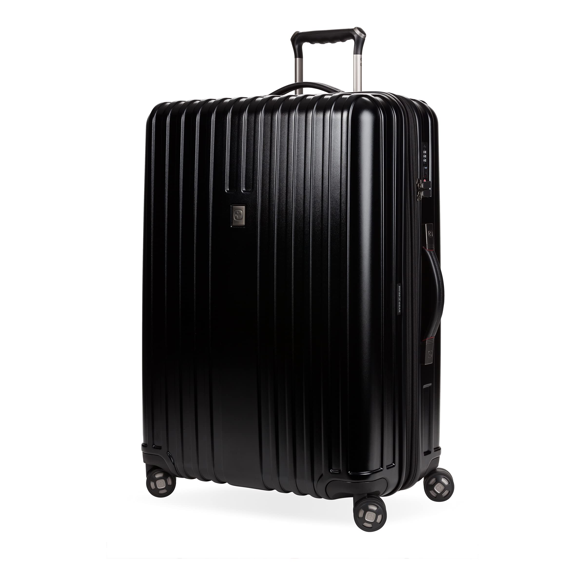 swissgear-7910-hardside-expandable-luggage-27-inch-checked-large-black image 1