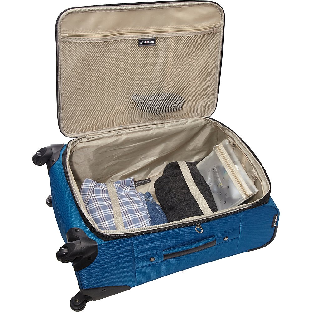 swissgear-maggiore-softside-expandable-spinner-luggage-grey-checked-medium-24-in image 2