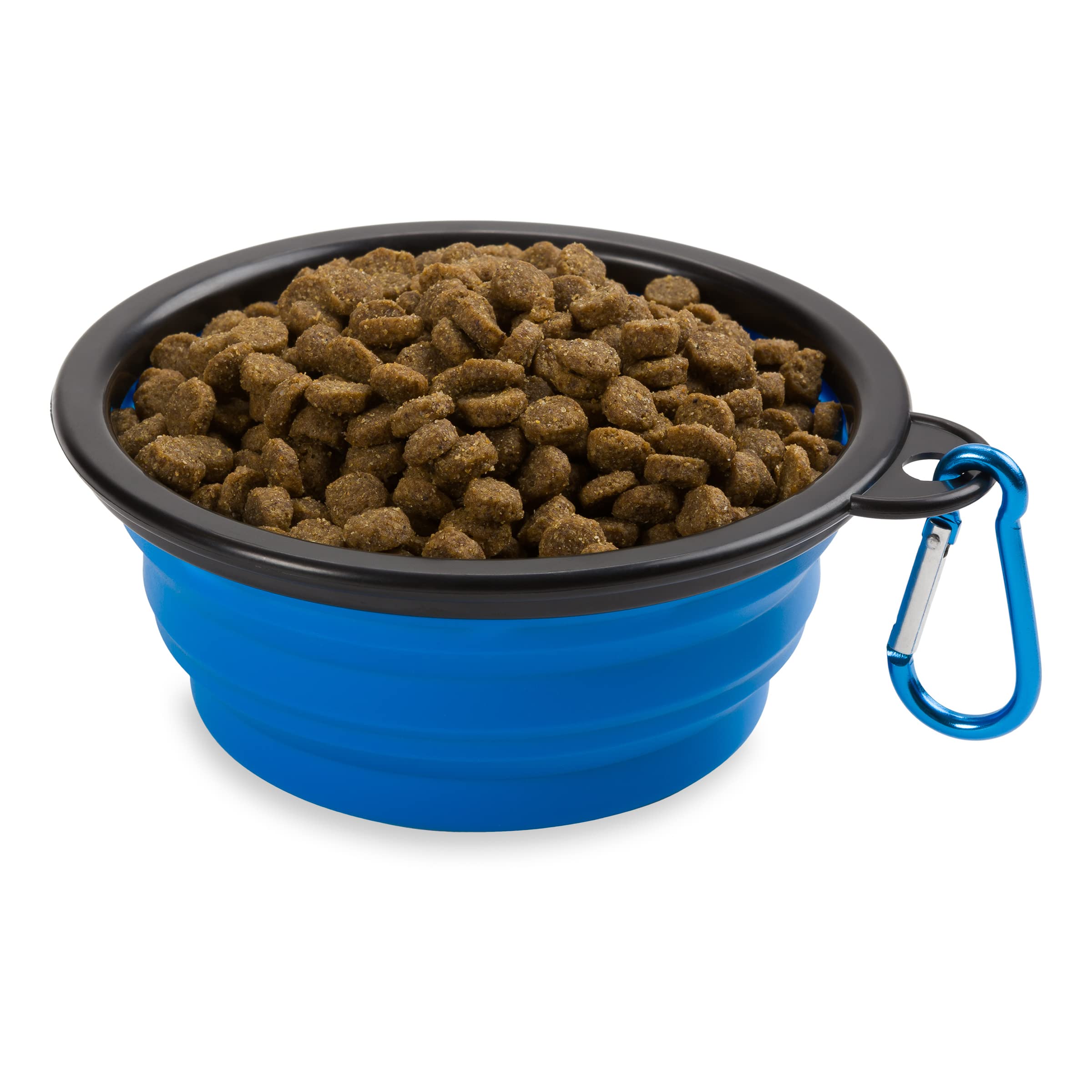 swissgear-3335-2-pack-collapsible-dog-bowls-for-travel-with-can-lid-set-blue image 7