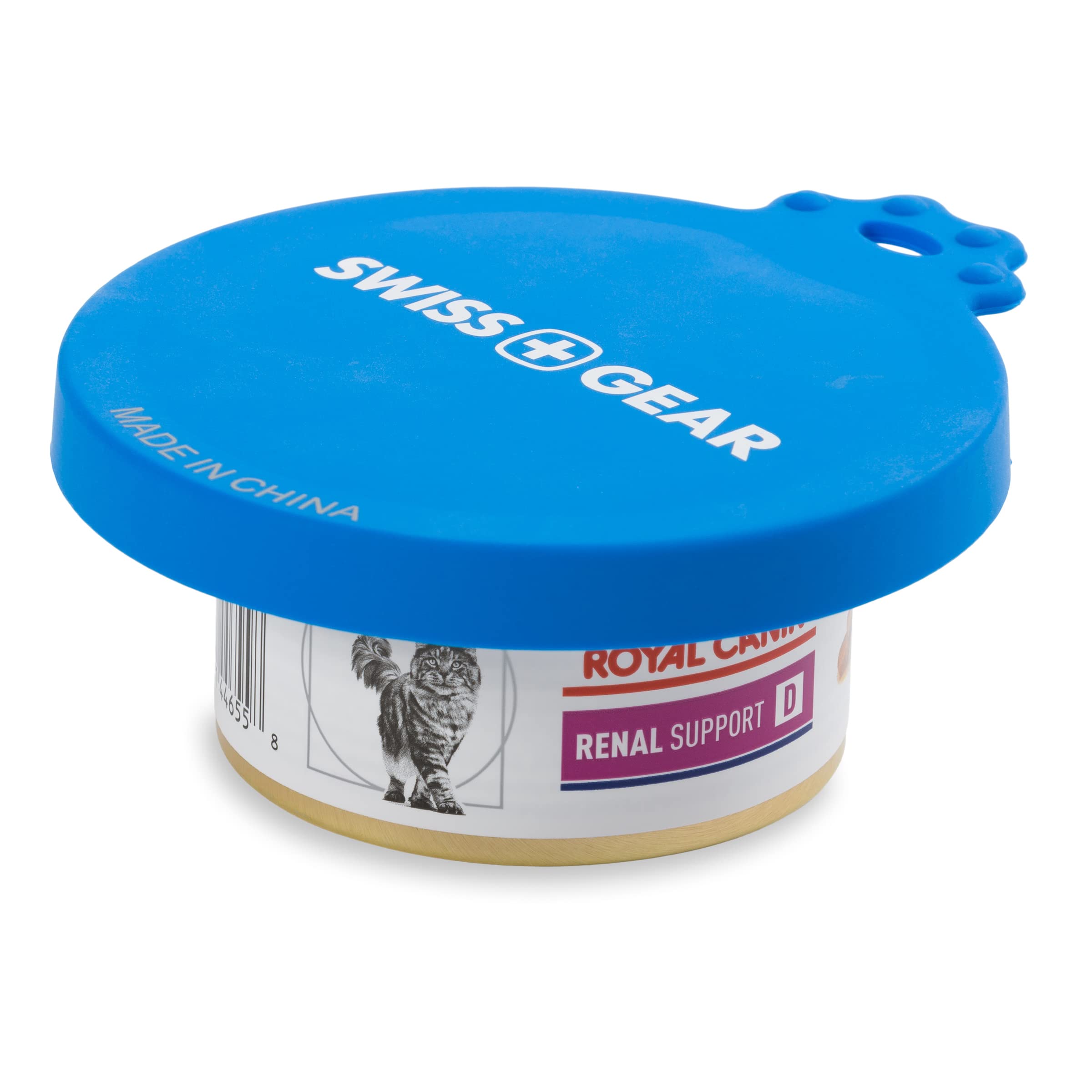 swissgear-3335-2-pack-collapsible-dog-bowls-for-travel-with-can-lid-set-blue image 5