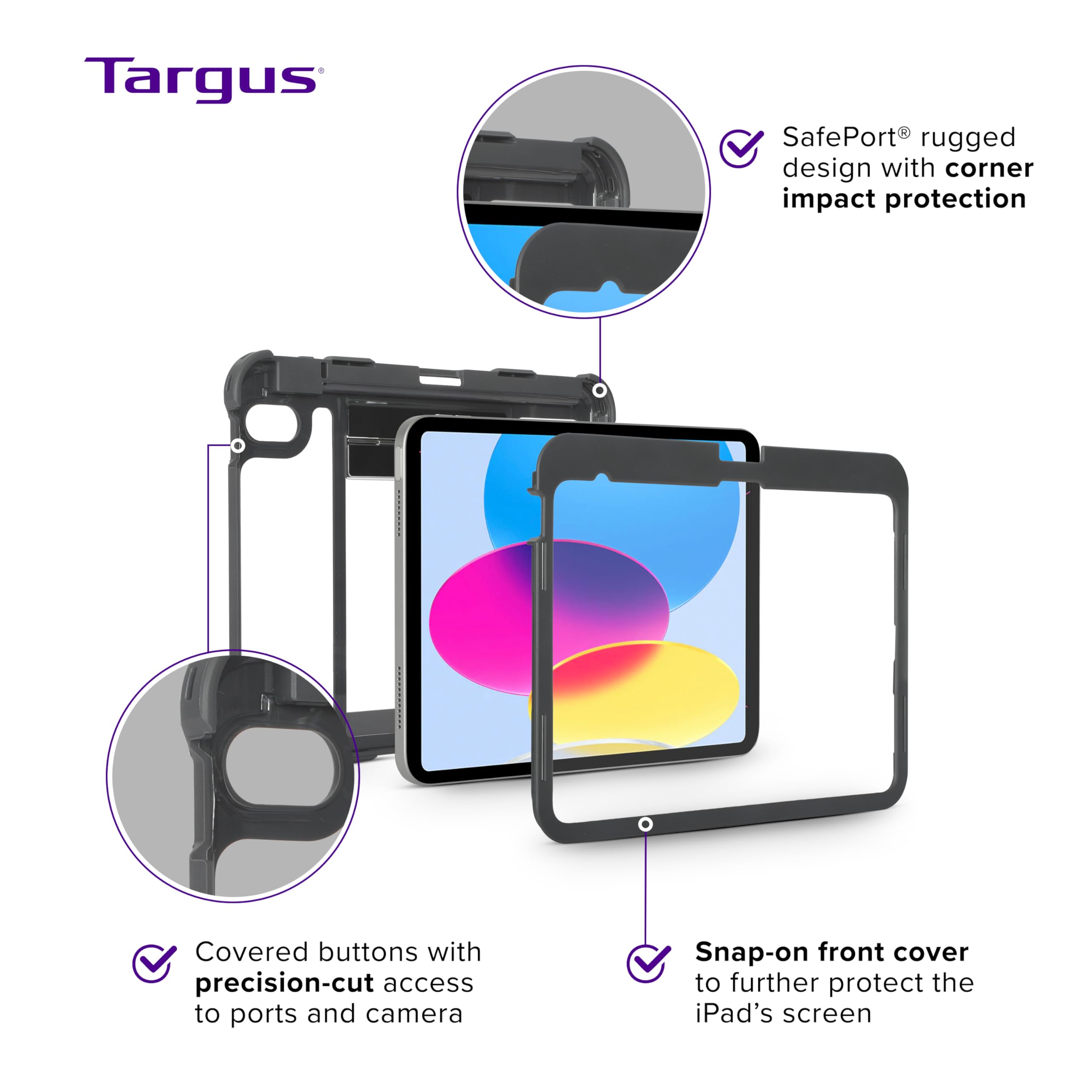 targus-safeport-clear-case-compatible-with-ipad-10th-gen-10-9-inch-military-grad image 2
