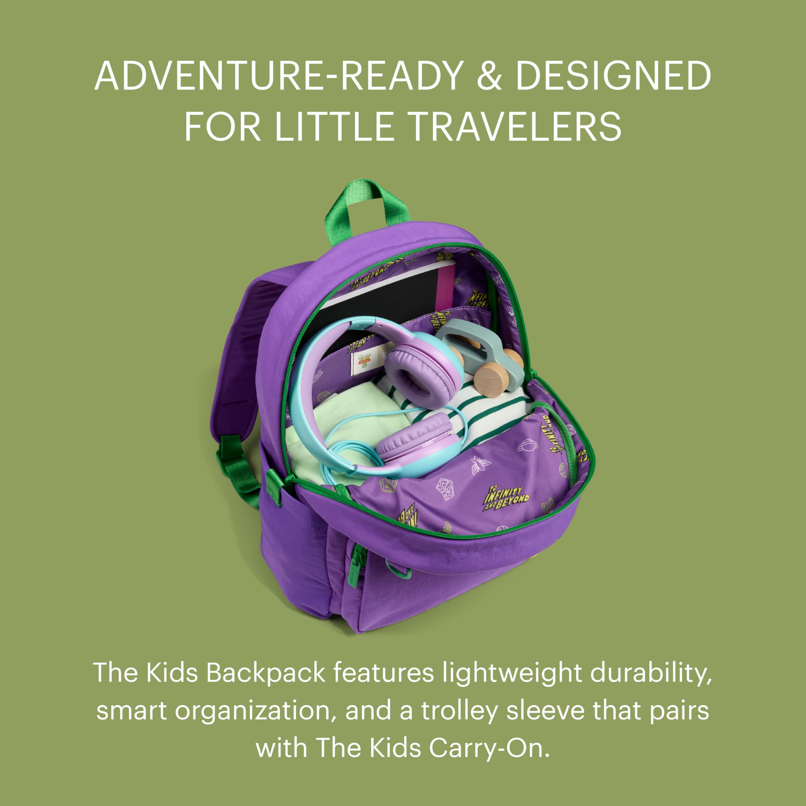 away-toy-story-5-kids-backpack-airline-approved-personal-item-with-tech-sleeve-a image 2