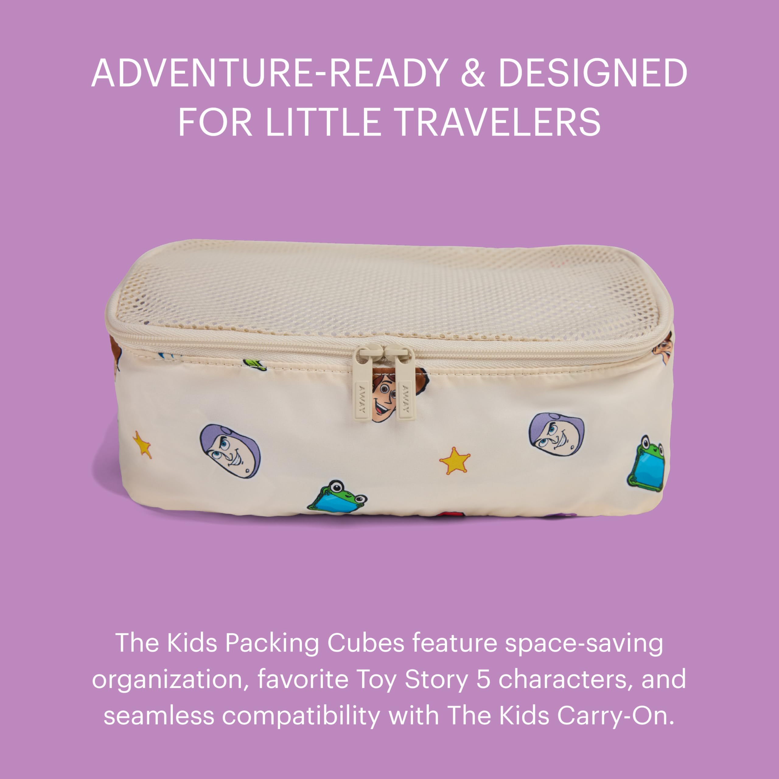 away-toy-story-5-kids-packing-cubes-set-of-3-lightweight-water-repellent-luggage image 2