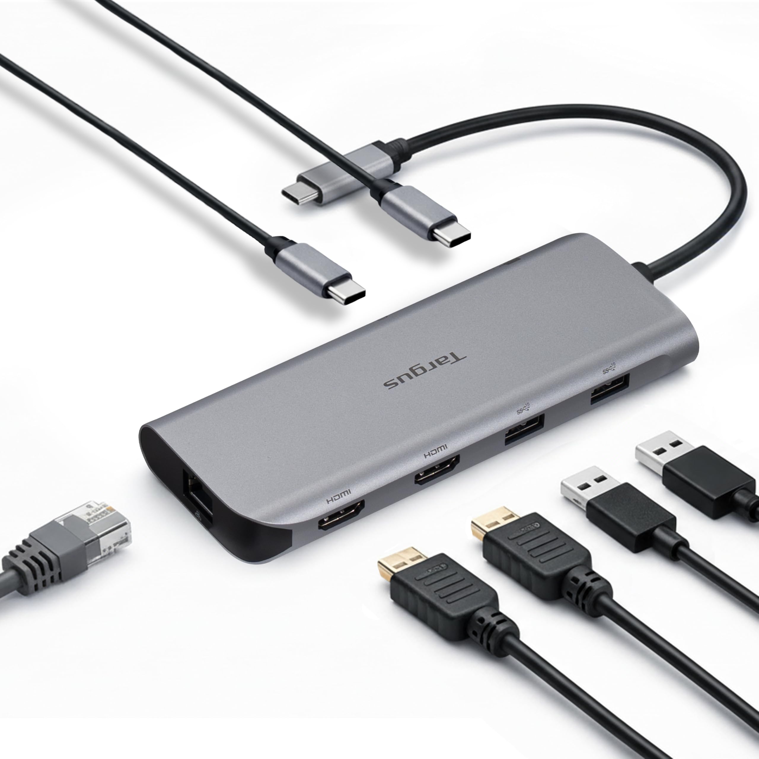 targus-dual-video-mobile-dock-dock427gl-140w-epr-dual-hdmi-4k-usb-c-a-10gbps-eth image 1