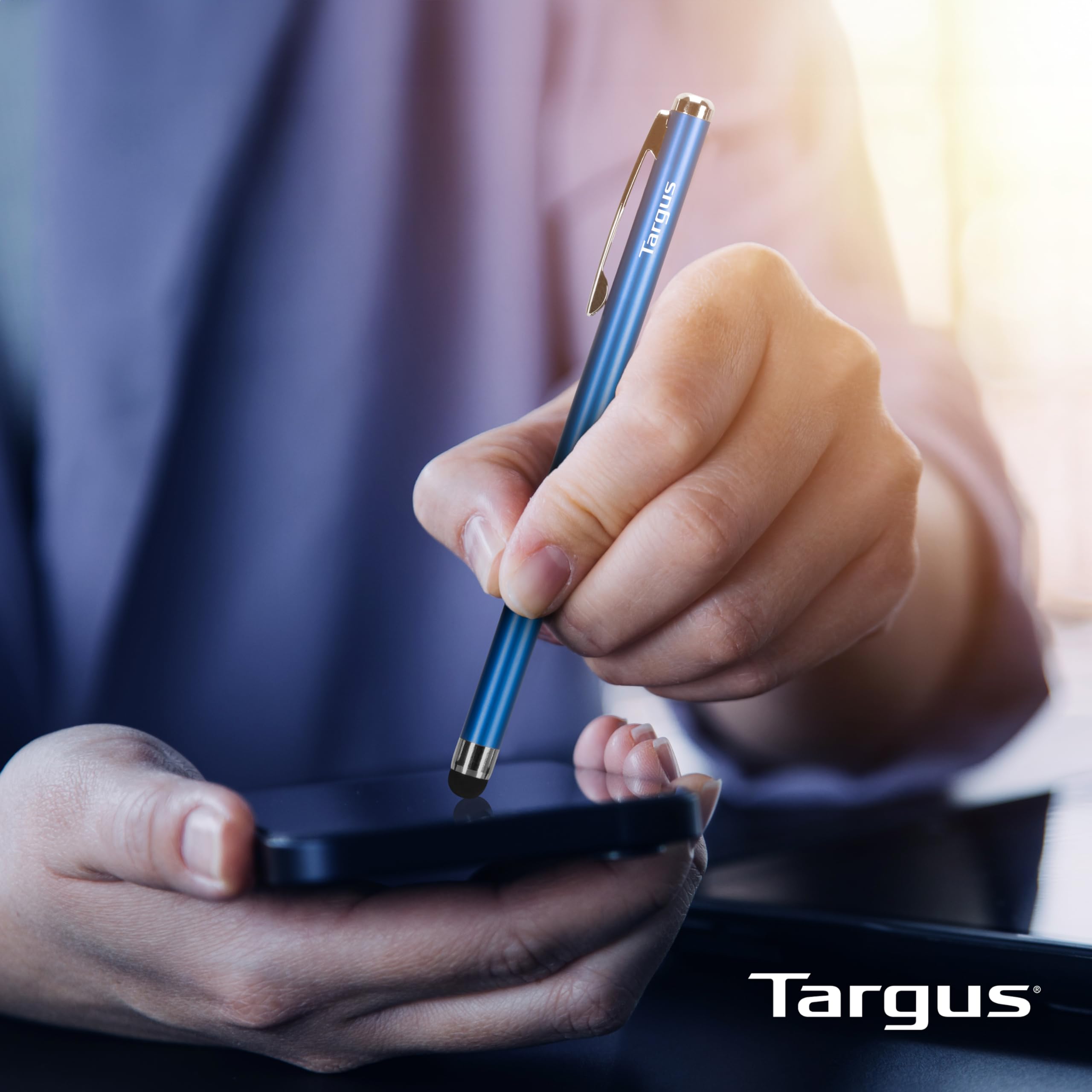 targus-slim-stylus-for-tablets-smartphones-metallic-blue-amm1203us image 5