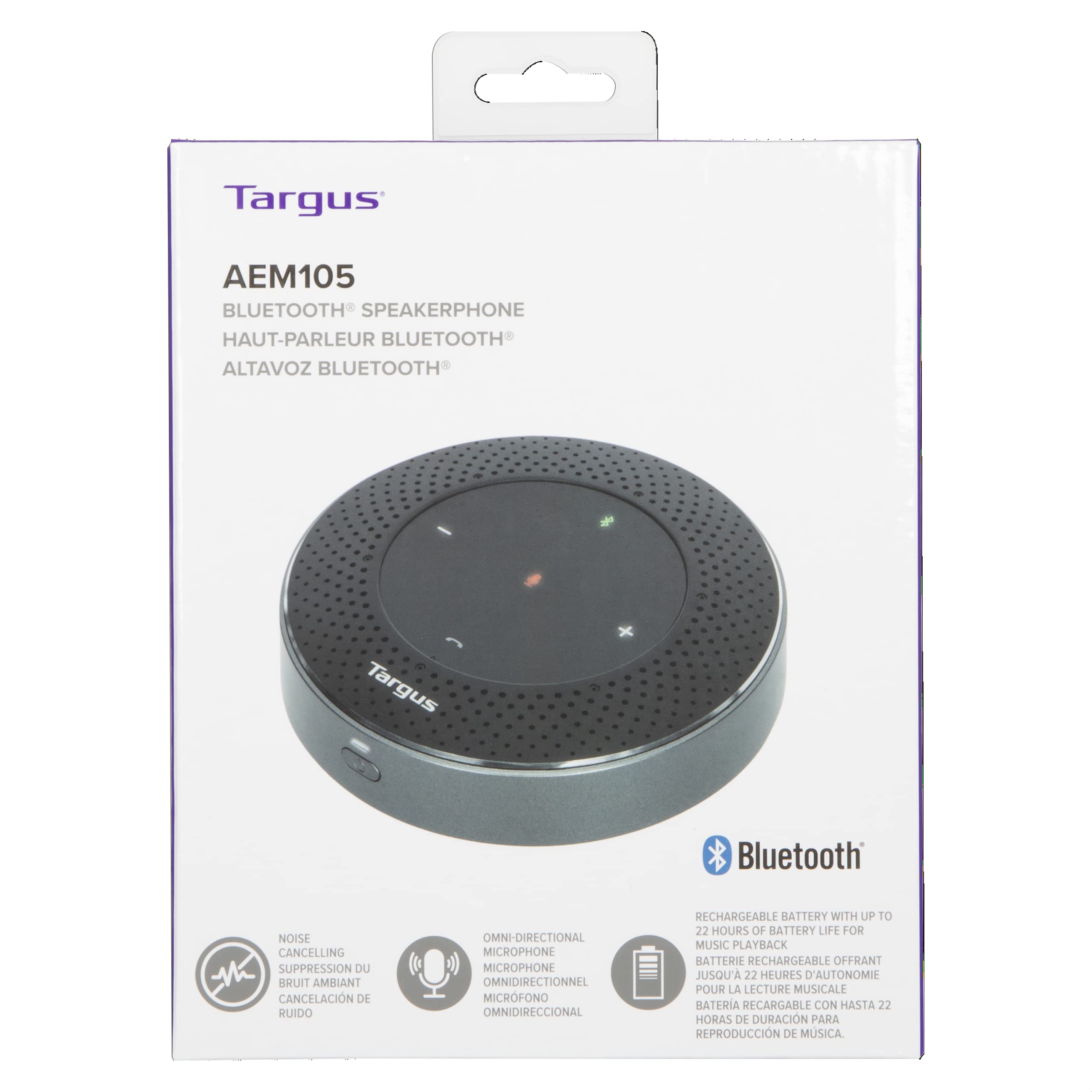 targus-bluetooth-speakerphone-aem105gl-portable-with-360-mics-13-hour-battery-us image 4