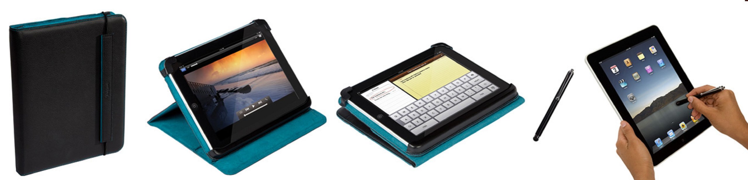 targus-deluxe-leather-case-and-stylus-bundle-for-apple-ipad-truss-case-stand-sty image 1
