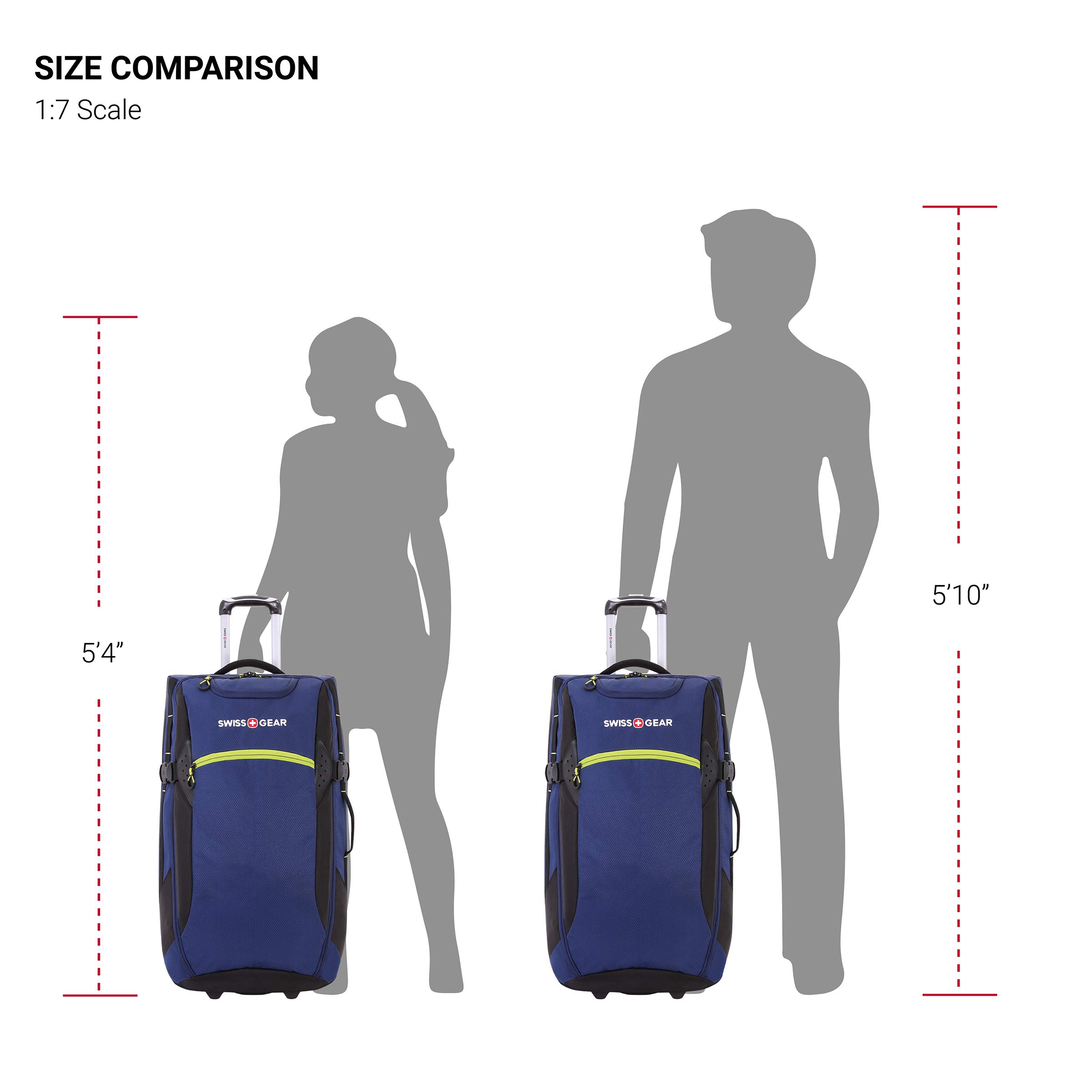 swissgear-apex-exec-wheeled-rolling-duffel-8-day-capacity-soft-shell-blue-green image 6