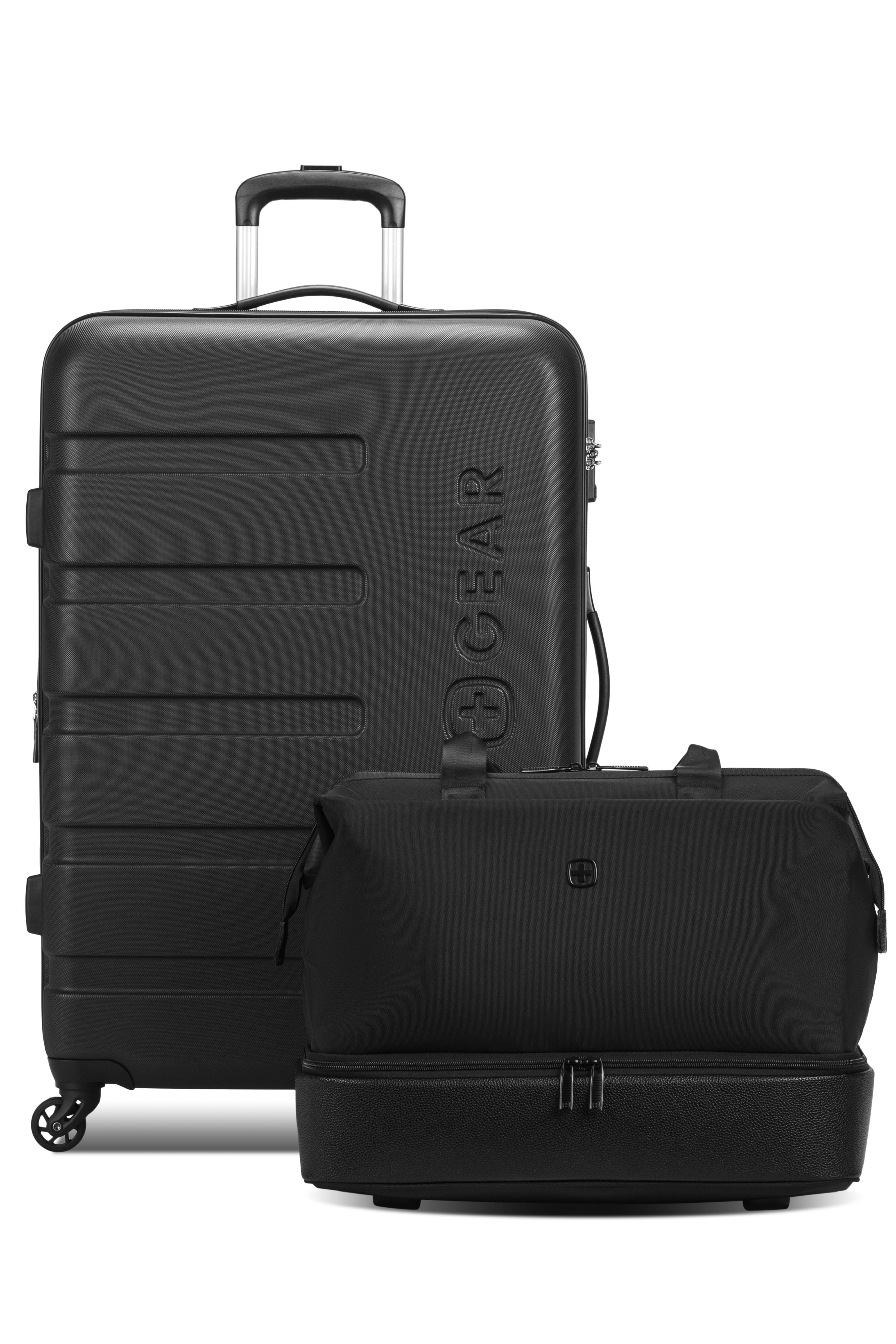swissgear-signature-large-checked-luggage-with-weekender-travel-tote-abs-hardsid image 1