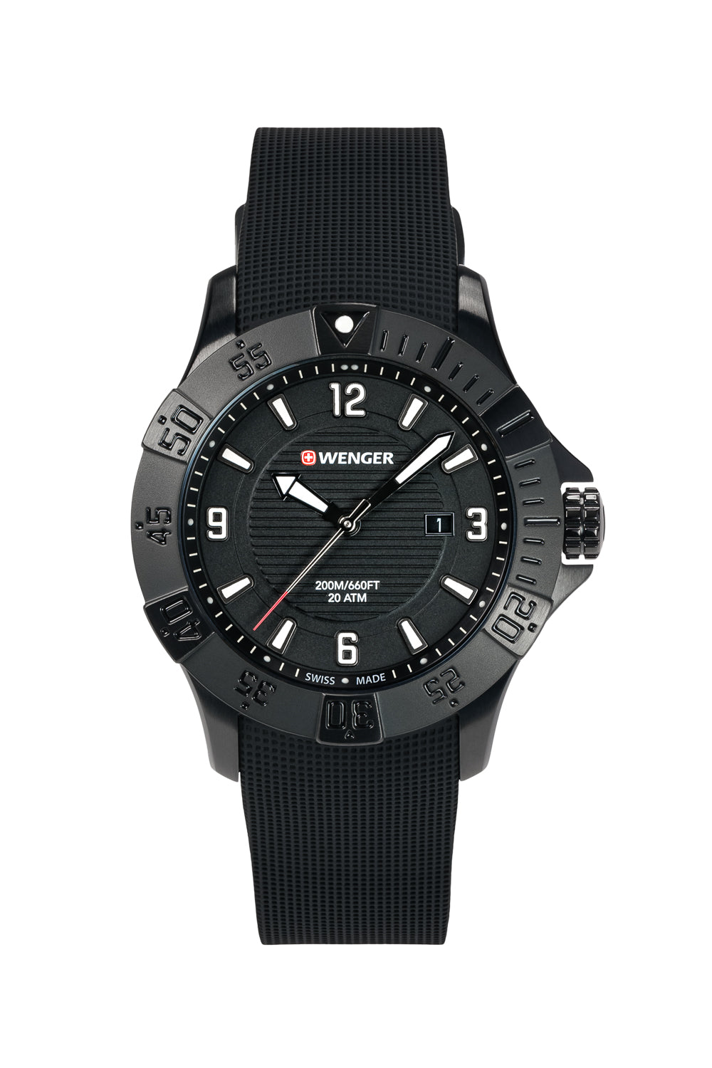 wenger-seaforce-swiss-watch-all-black-with-black-dial-and-black-silicone-strap image 3