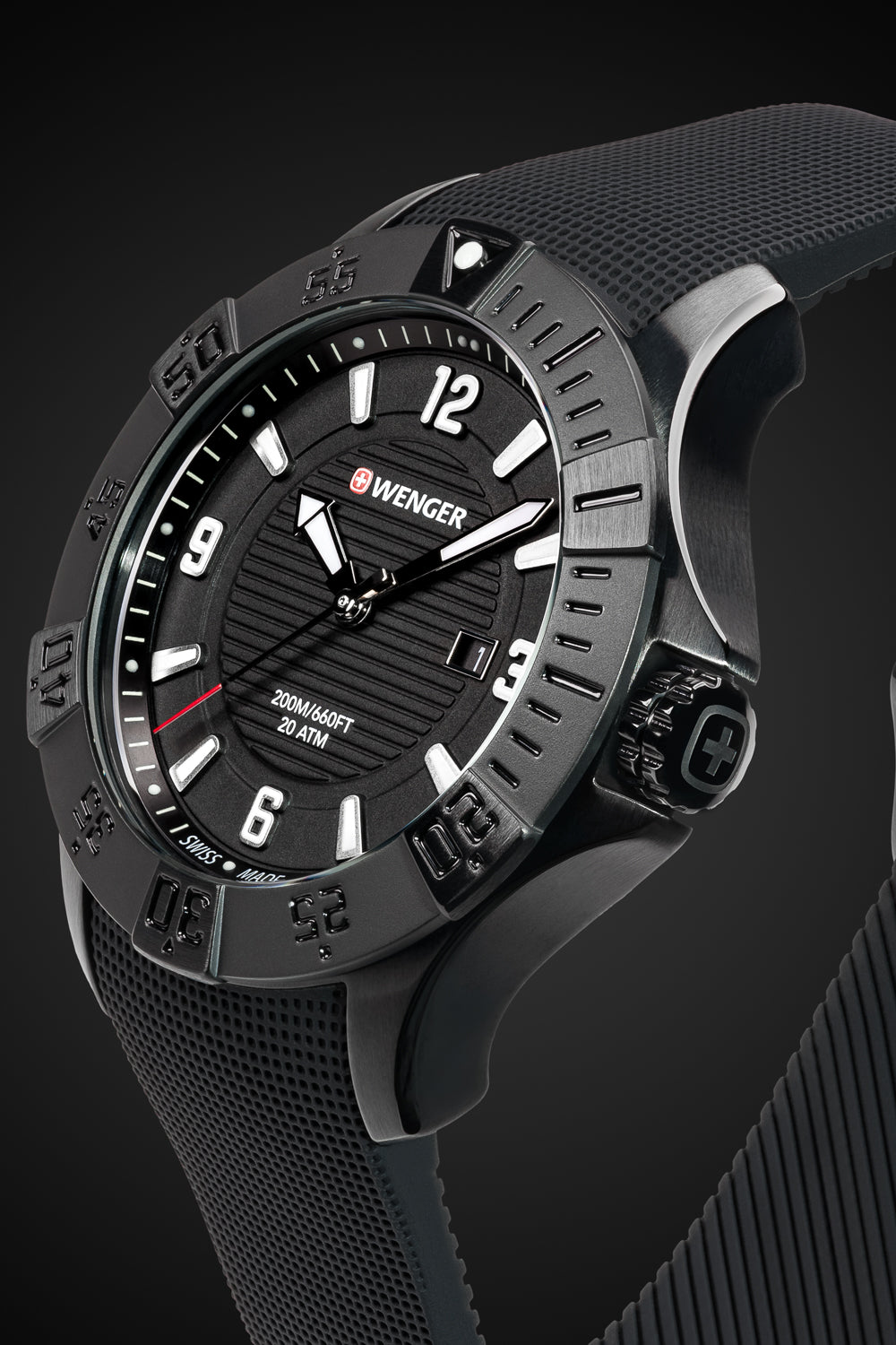 wenger-seaforce-swiss-watch-all-black-with-black-dial-and-black-silicone-strap image 1