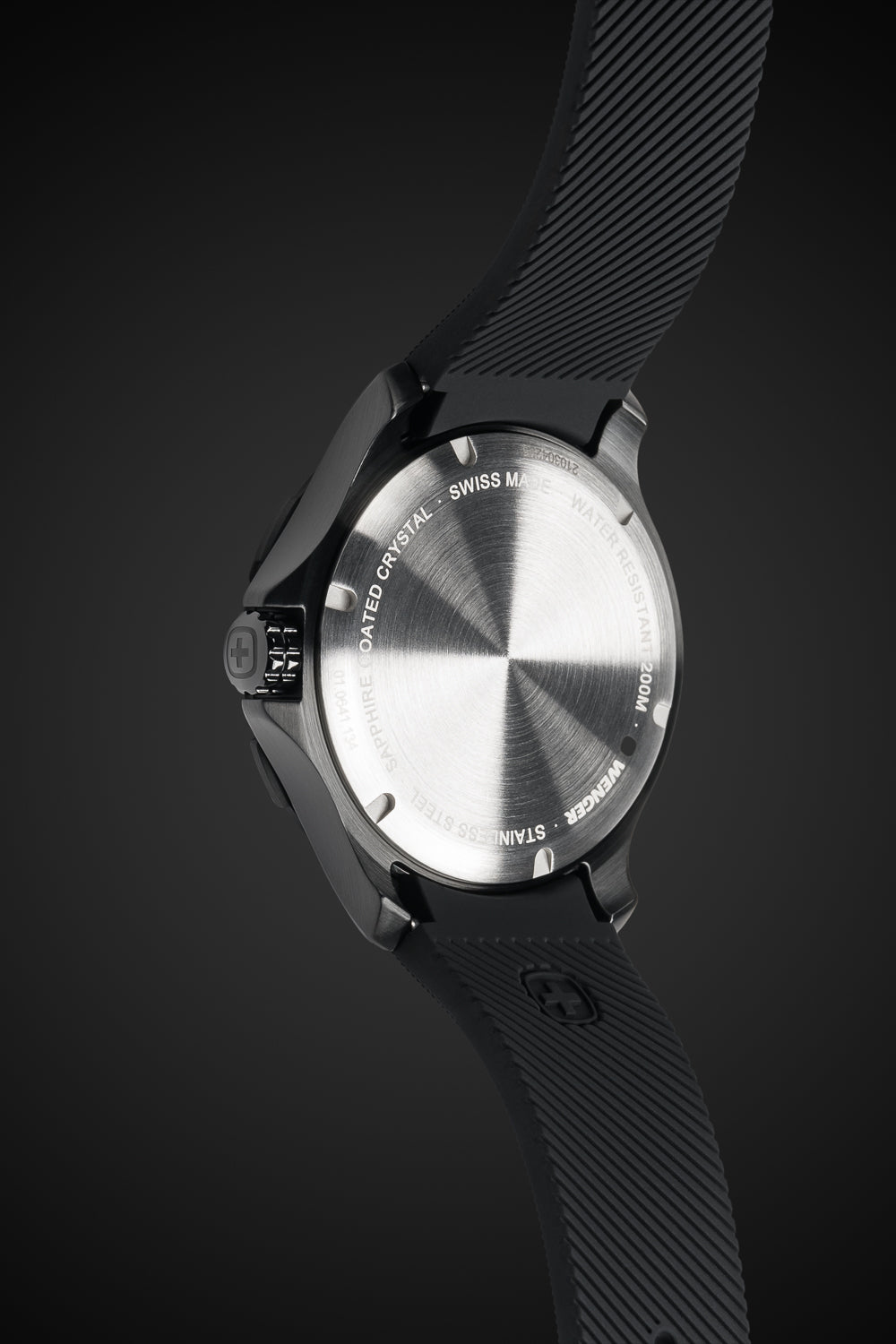 wenger-seaforce-swiss-watch-all-black-with-black-dial-and-black-silicone-strap image 6