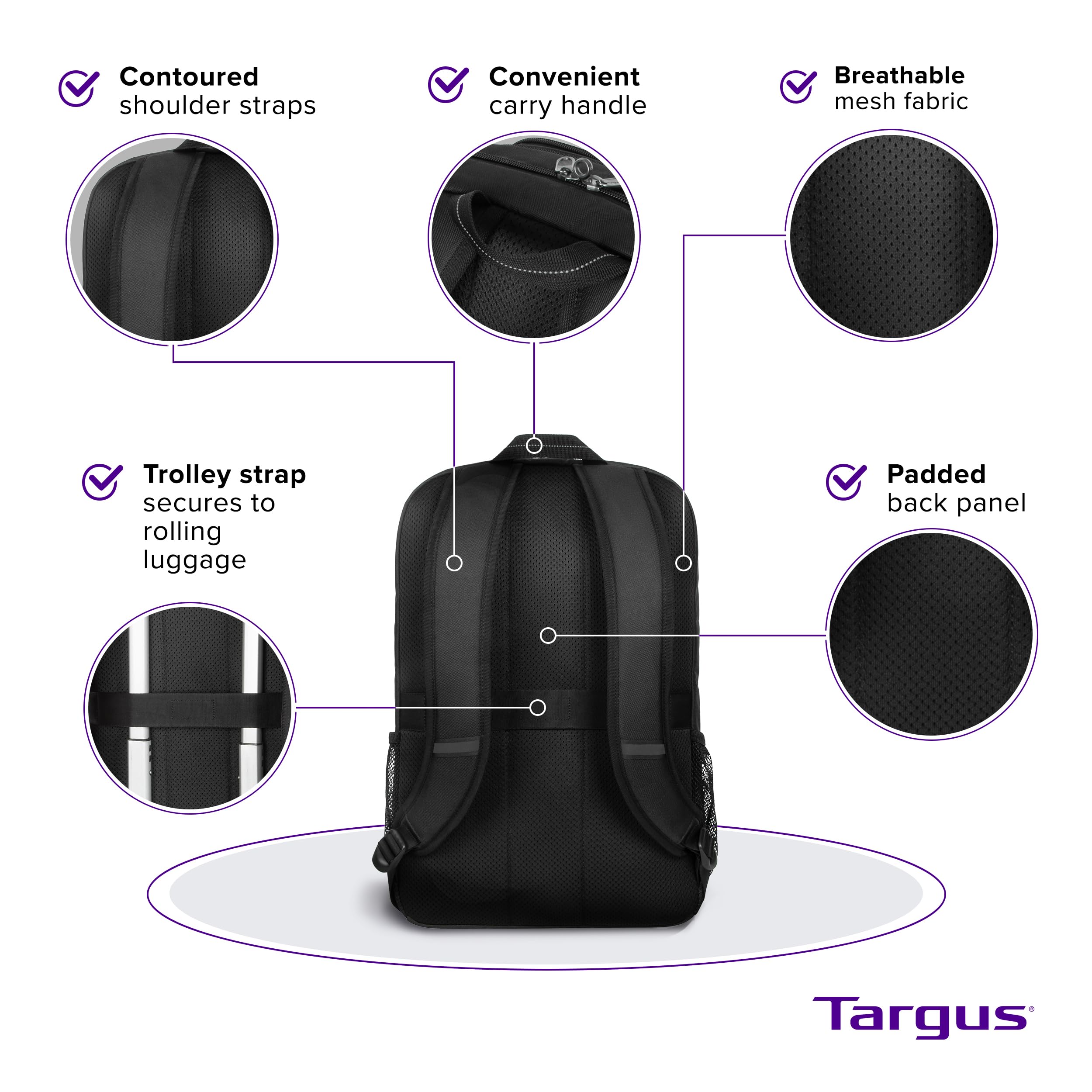 targus-17-inch-classic-laptop-backpack-fits-most-laptops-up-to-17-padded-travel- image 4