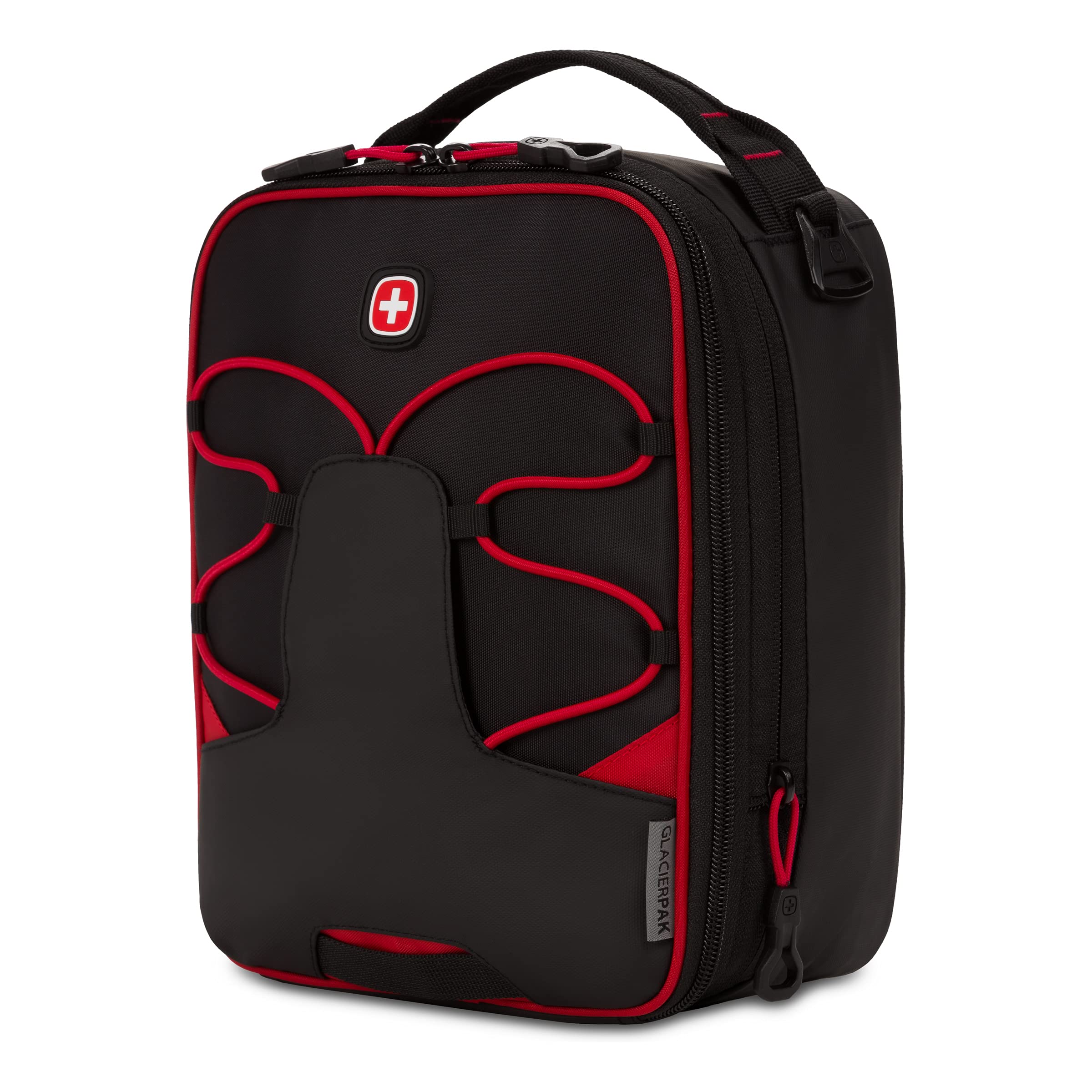 swissgear-3998-expandable-insulated-lunch-bag-black-red image 1