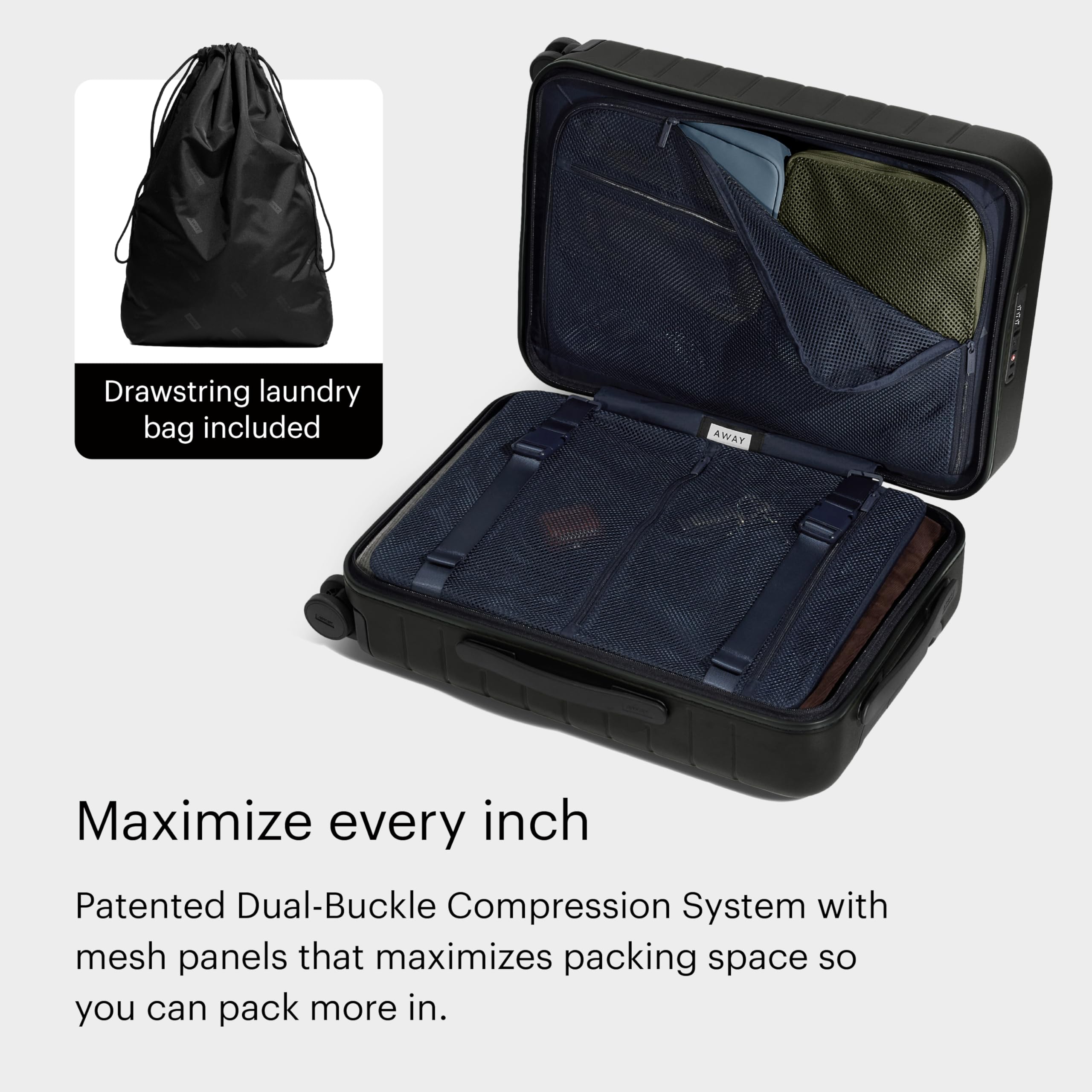 away-carry-on-luggage-22-inch-hardside-suitcase-with-360-spinner-wheels-tsa-lock image 5