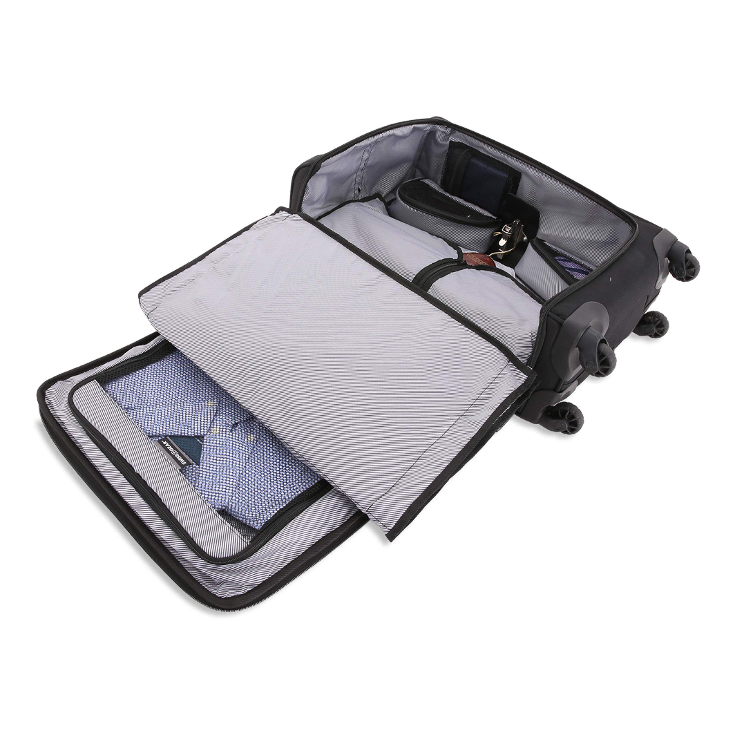 swissgear-getaway-2-0-expandable-carry-on-usb-spinner-with-garment-bag-6067-blac image 5
