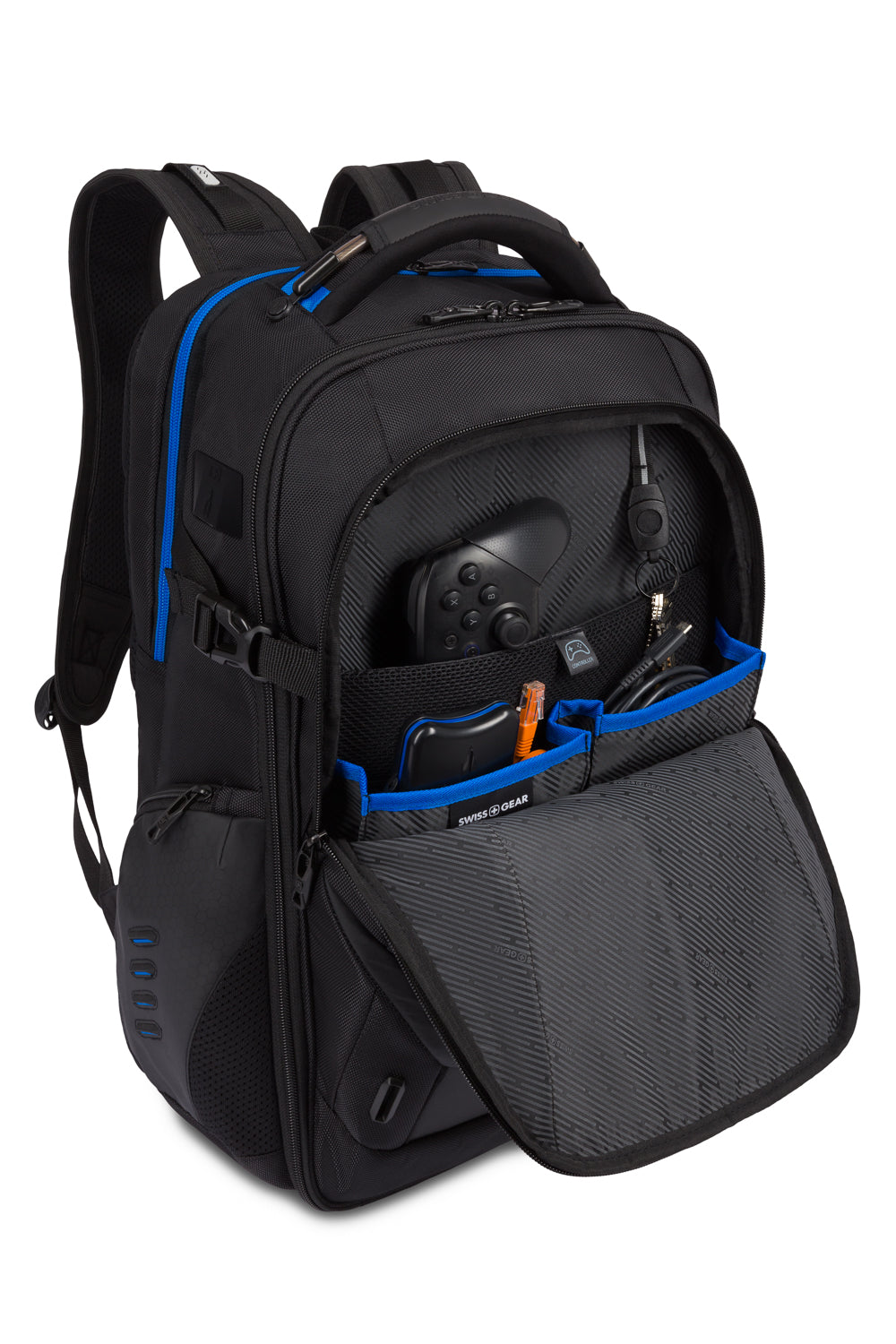 swissgear-gamer-usb-gaming-laptop-backpack-for-17-laptops-console-and-headphones image 5