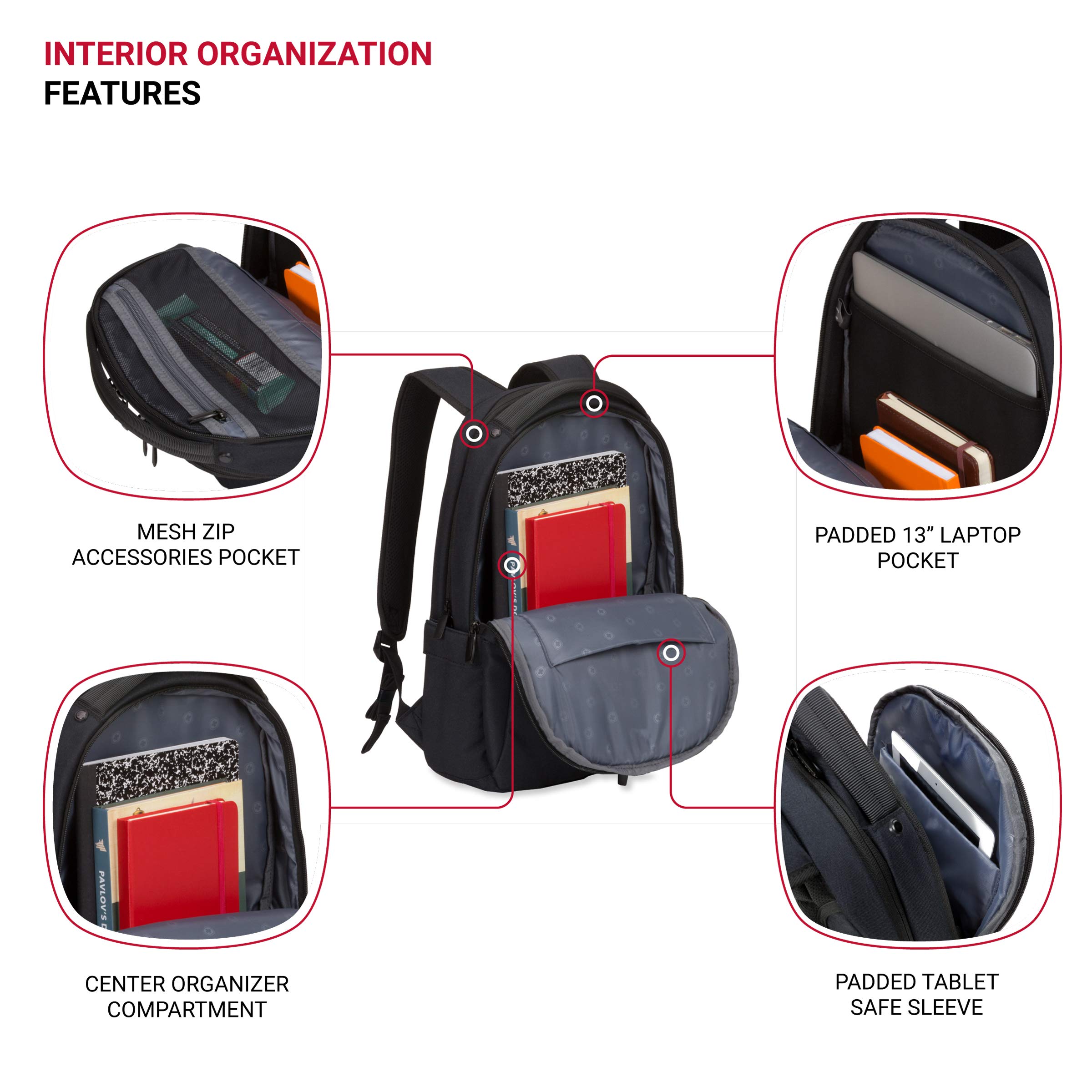 swissgear-3573-compact-laptop-backpack-black-white image 4
