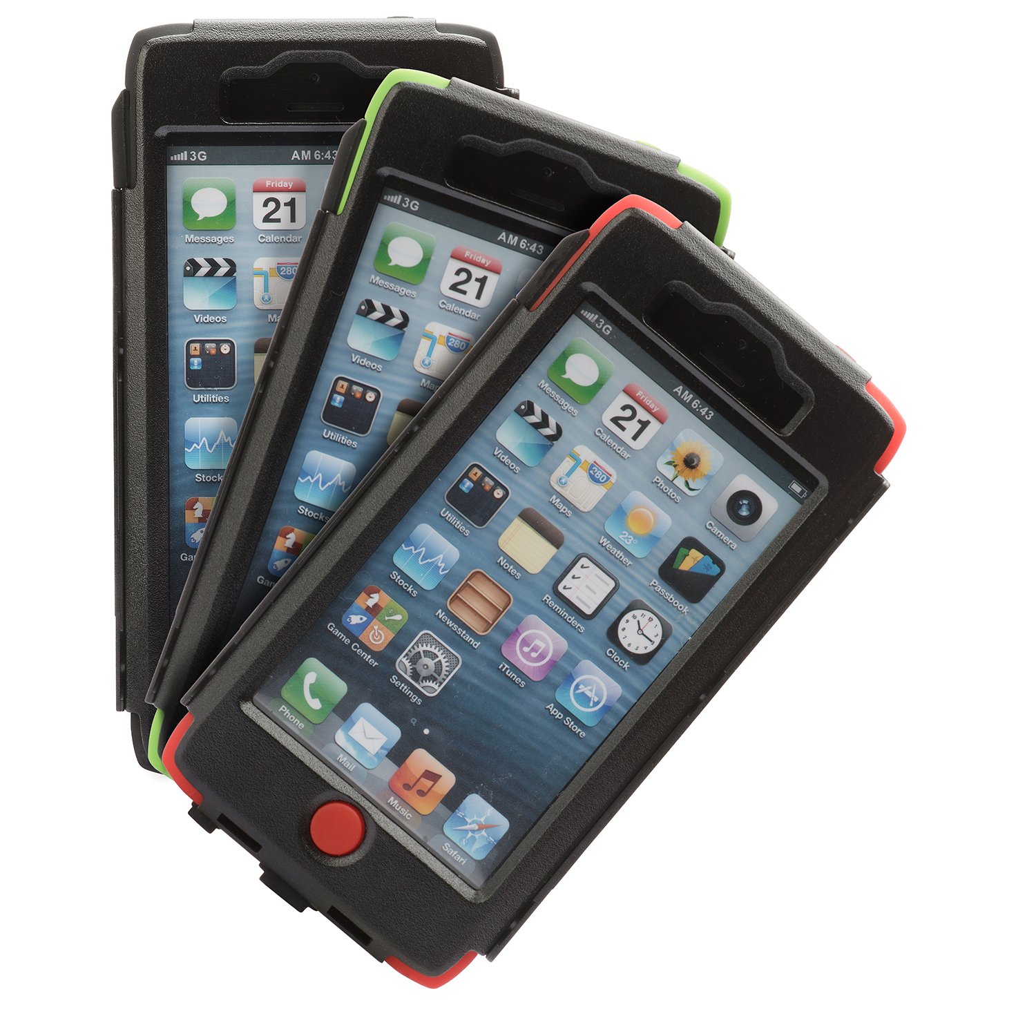targus-safeport-rugged-max-pro-case-for-iphone-5-5s-black-red image 2