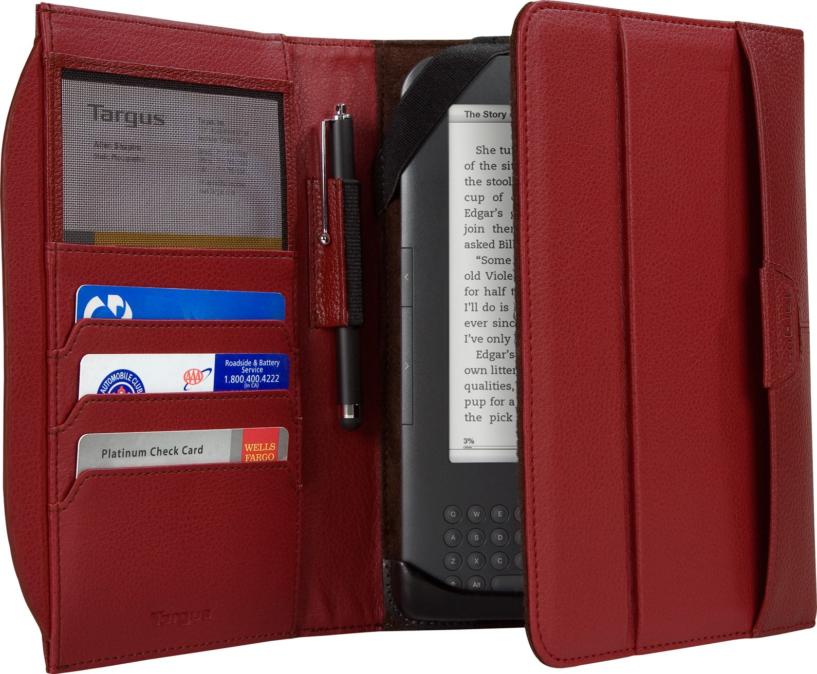 targus-zierra-leather-portfolio-for-tablets-red-brown-thz03202us image 2