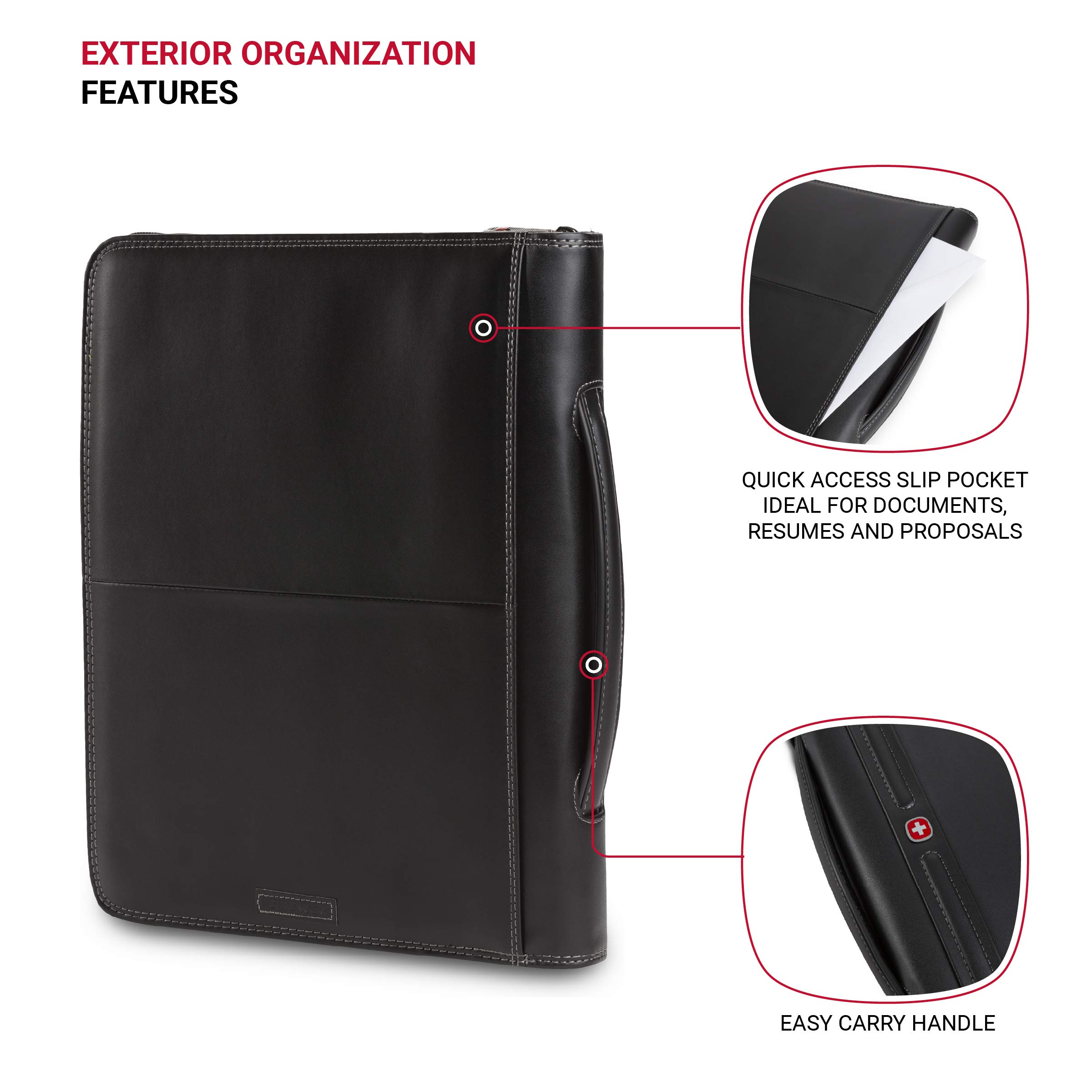 wenger-concept-zippered-padfolio-document-organizer-black-by-swissgear image 3