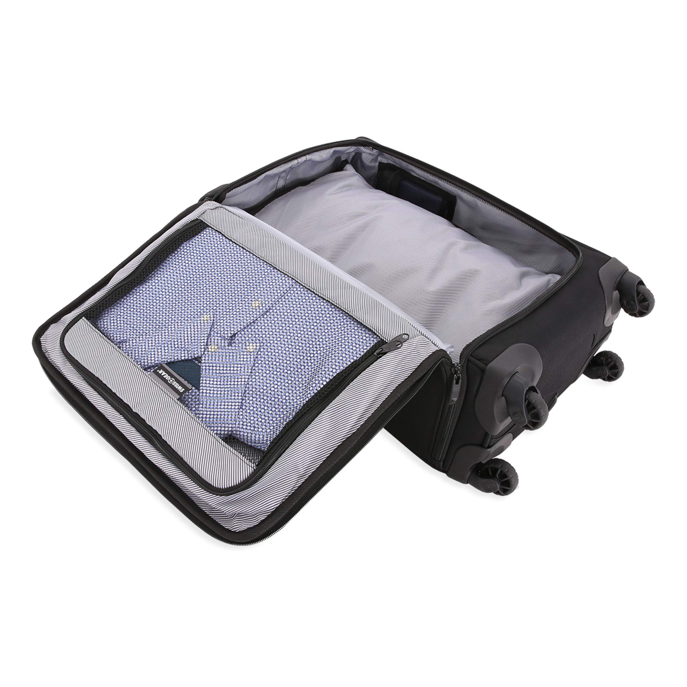 swissgear-getaway-2-0-expandable-carry-on-usb-spinner-with-garment-bag-6067-blac image 3