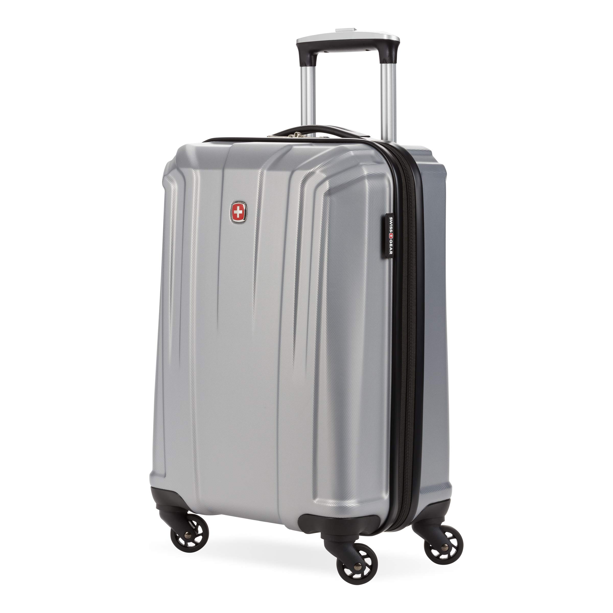 swissgear-3750-hardside-carry-on-spinner-luggage-18-5-inch-silver image 1