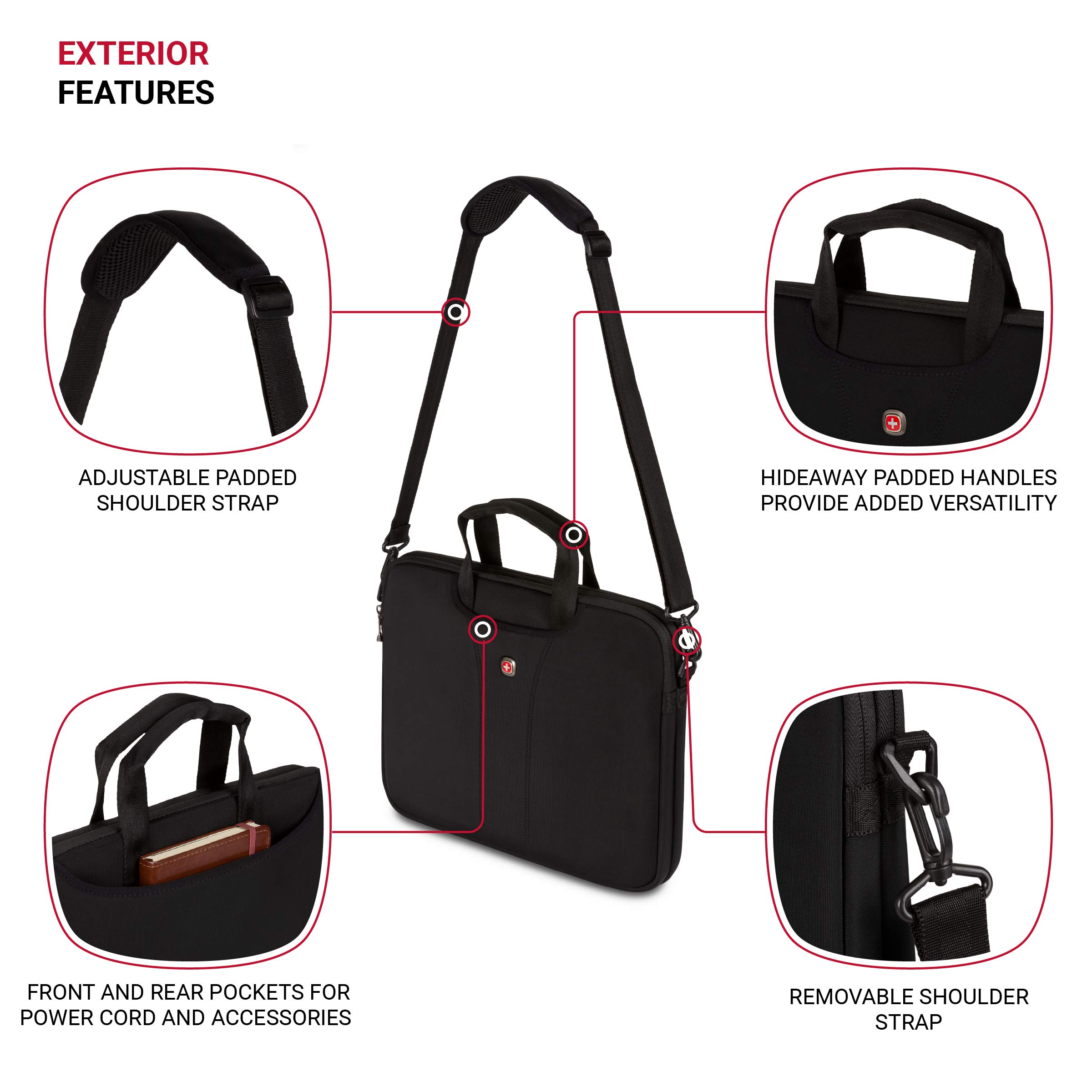 swissgear-wenger-legacy-14-1-inch-ultra-computer-slimcase-black-notebook-sleeve image 4
