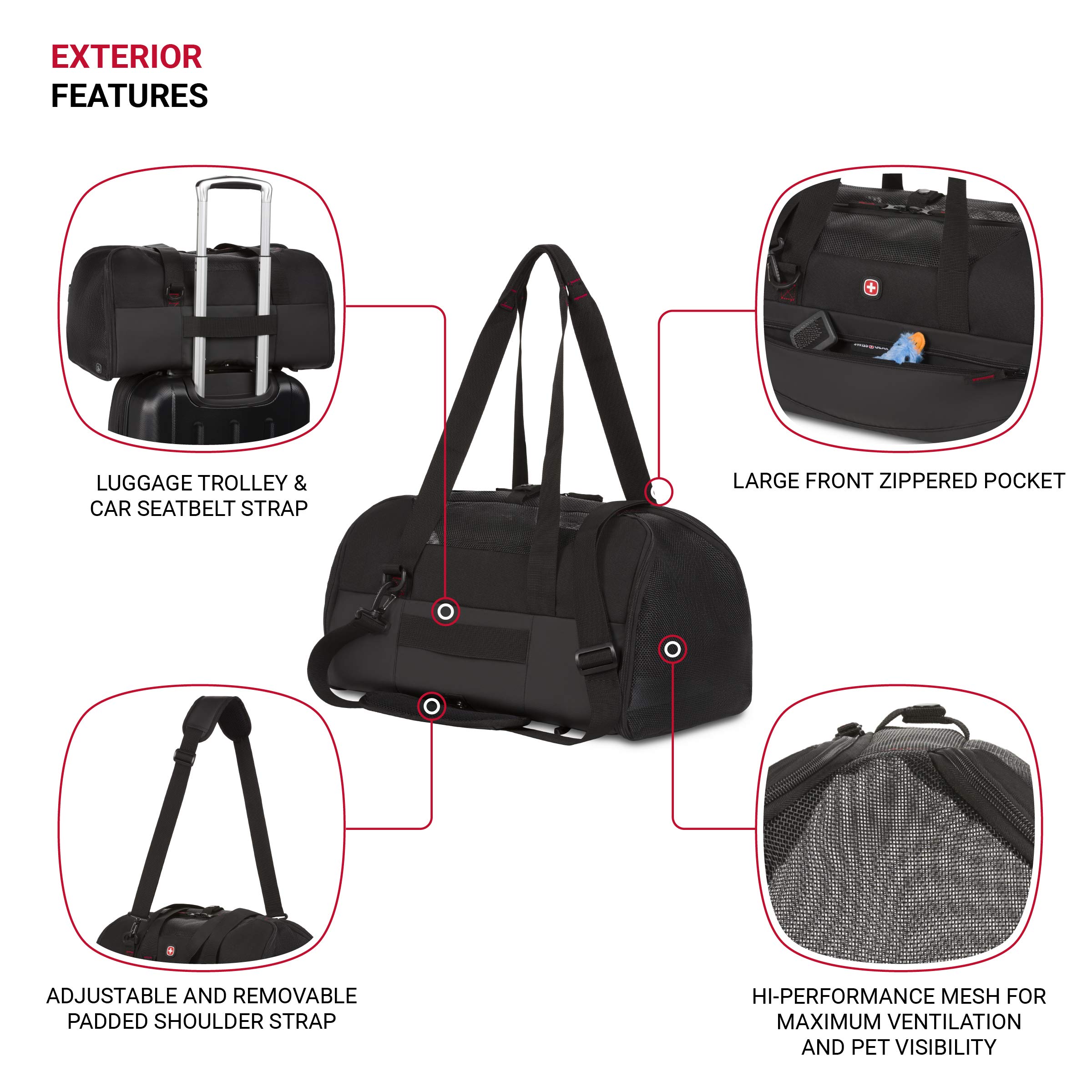 swissgear-3326-getaway-airline-approved-pet-carrier-for-dogs-cats image 3
