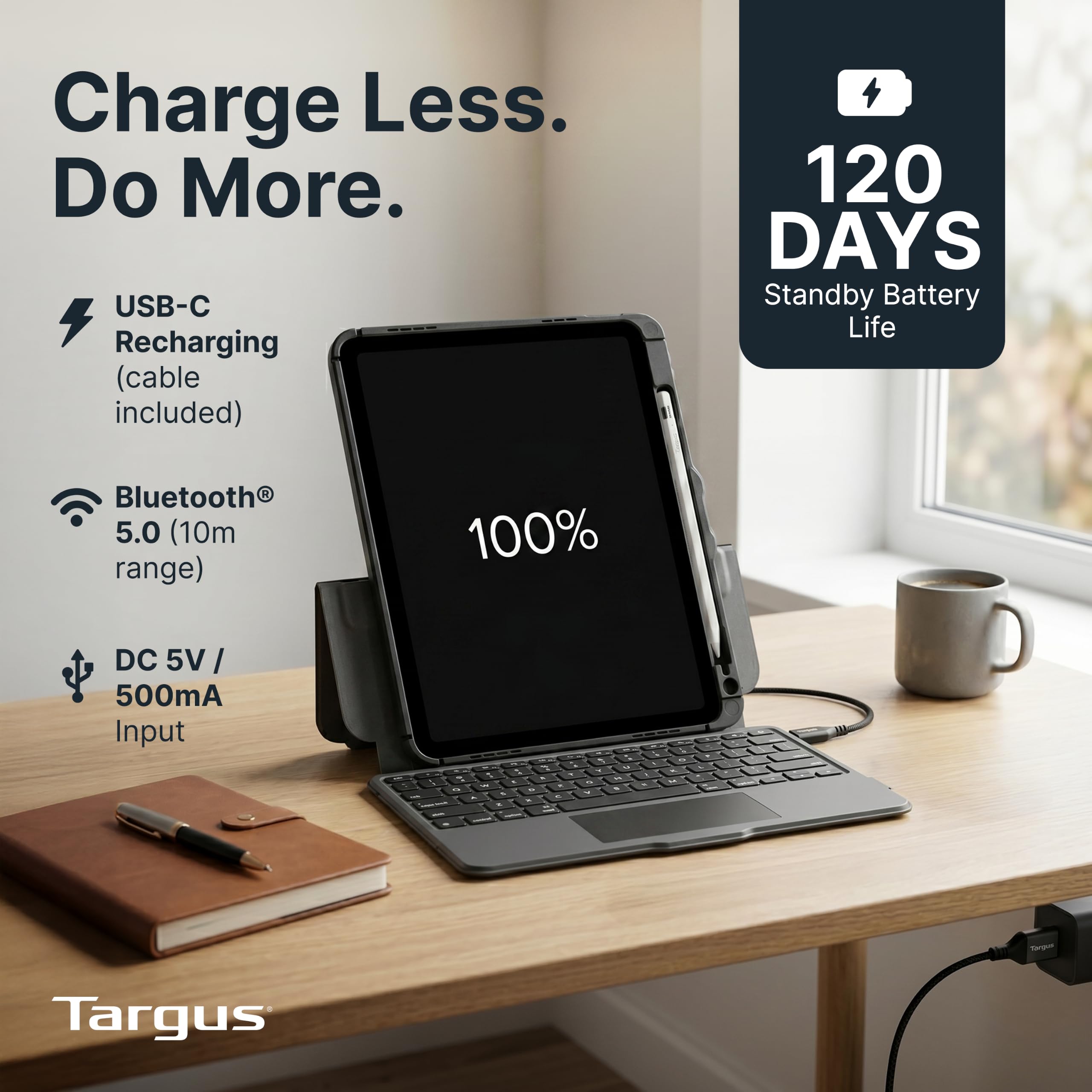 targus-versavu-bluetooth-keyboard-case-for-ipad-air-m2-11-inch-ipad-10th-gen-ipa image 4