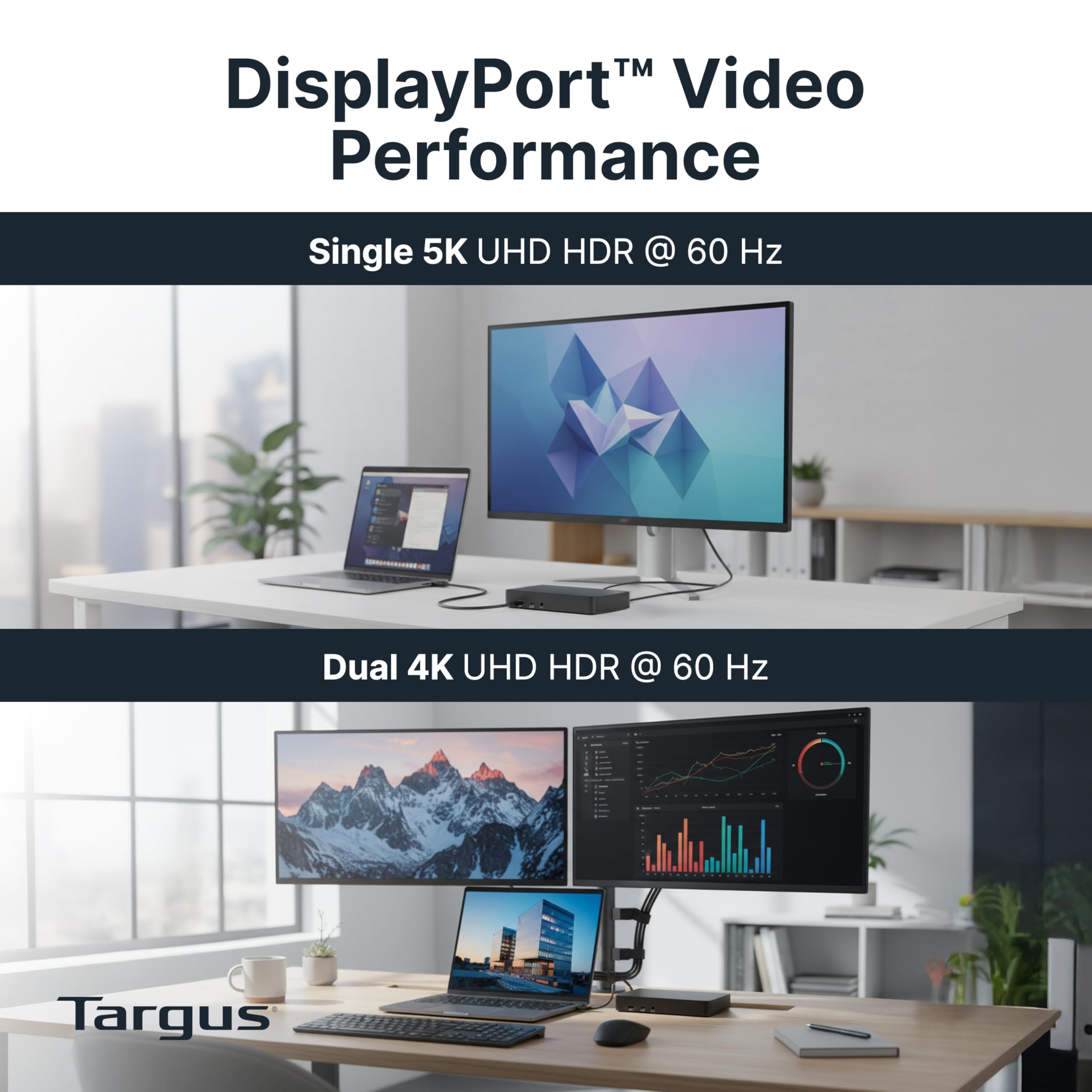 targus-universal-usb-c-docking-station-dock316usz-dual-displayport-4k-100w-power image 3