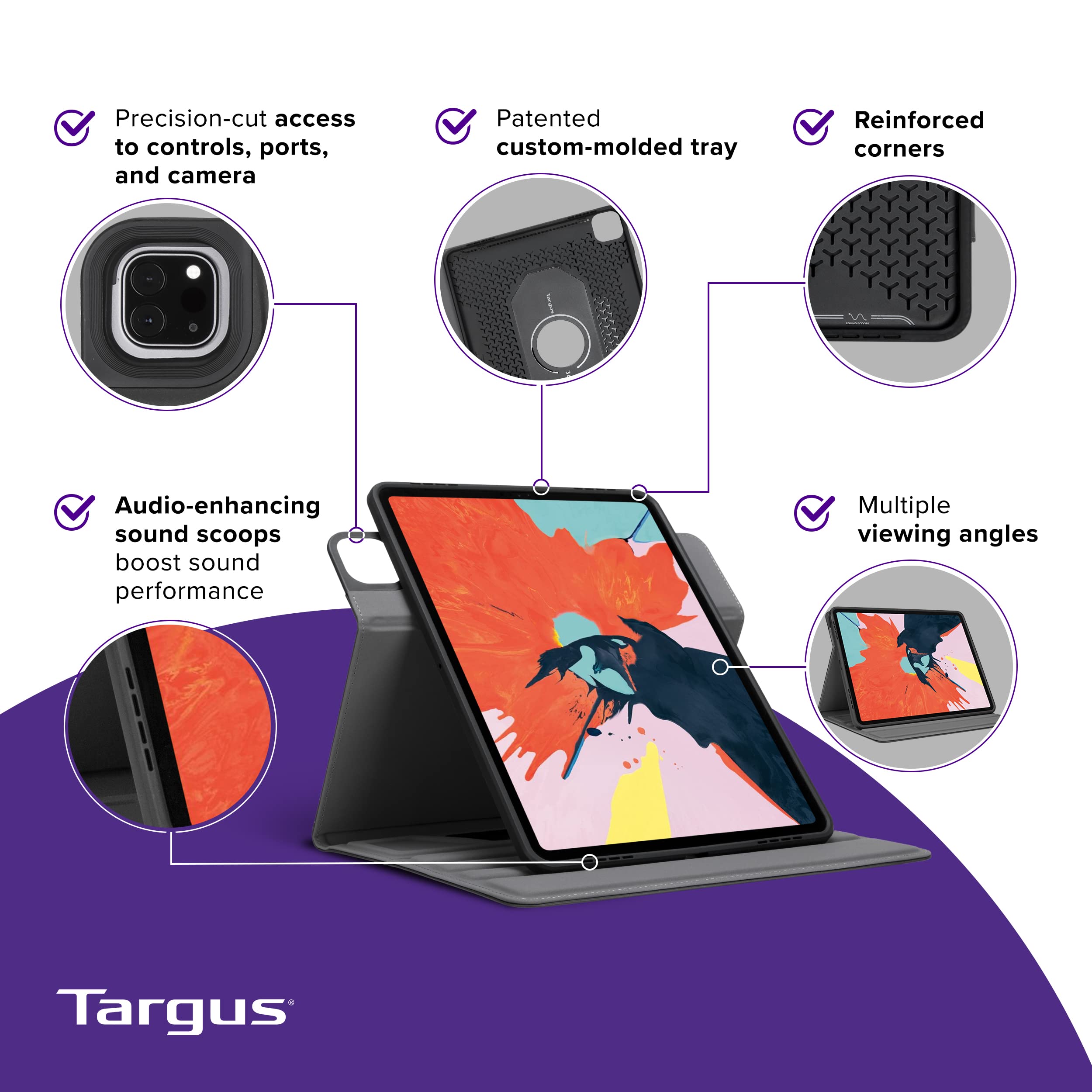 targus-versavu-ipad-pro-12-9-case-6th-5th-4th-3rd-gen-360-rotation-black image 2