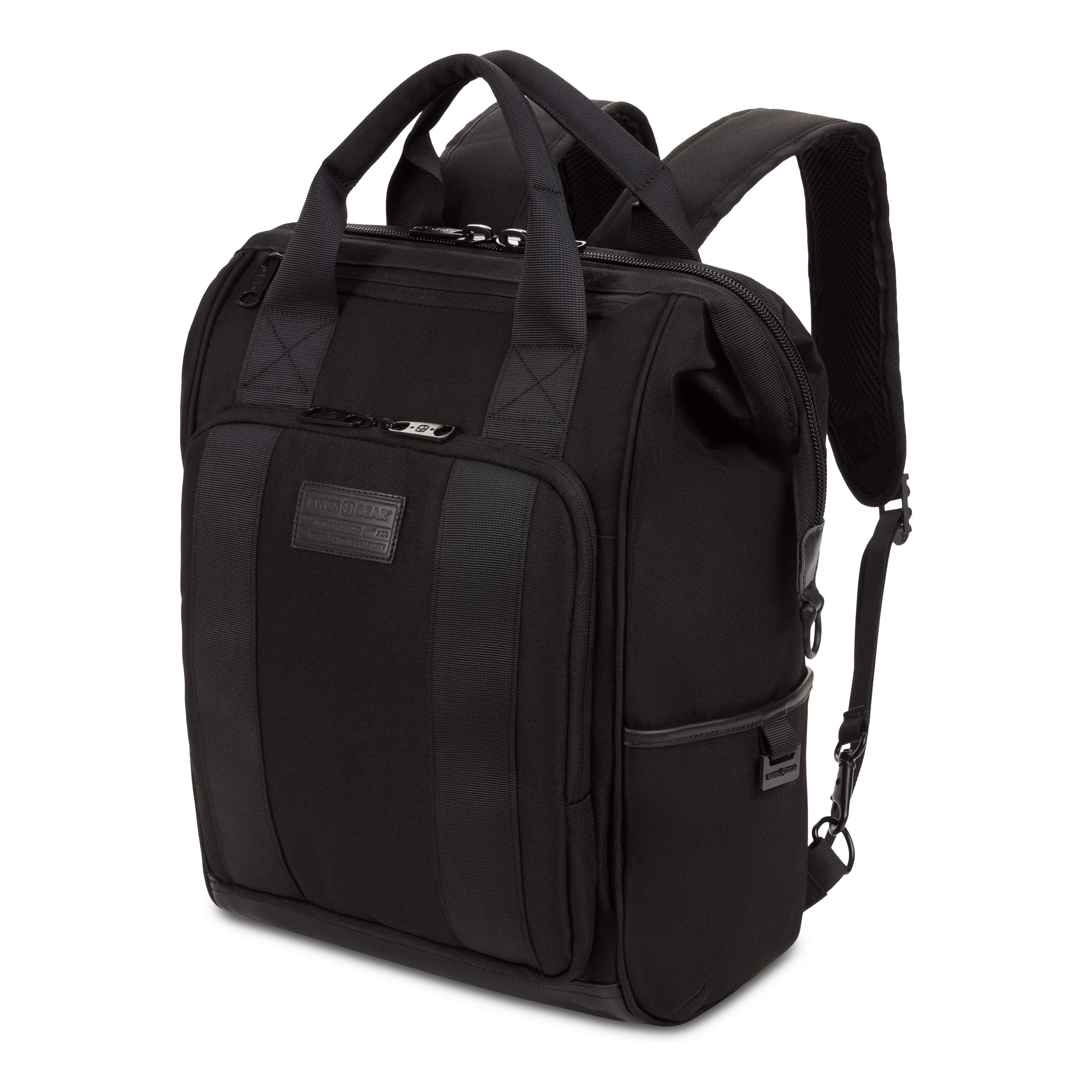 swissgear-3577-laptop-backpack-fits-16-inch-laptop-doctor-bag-style-black-stealt image 1