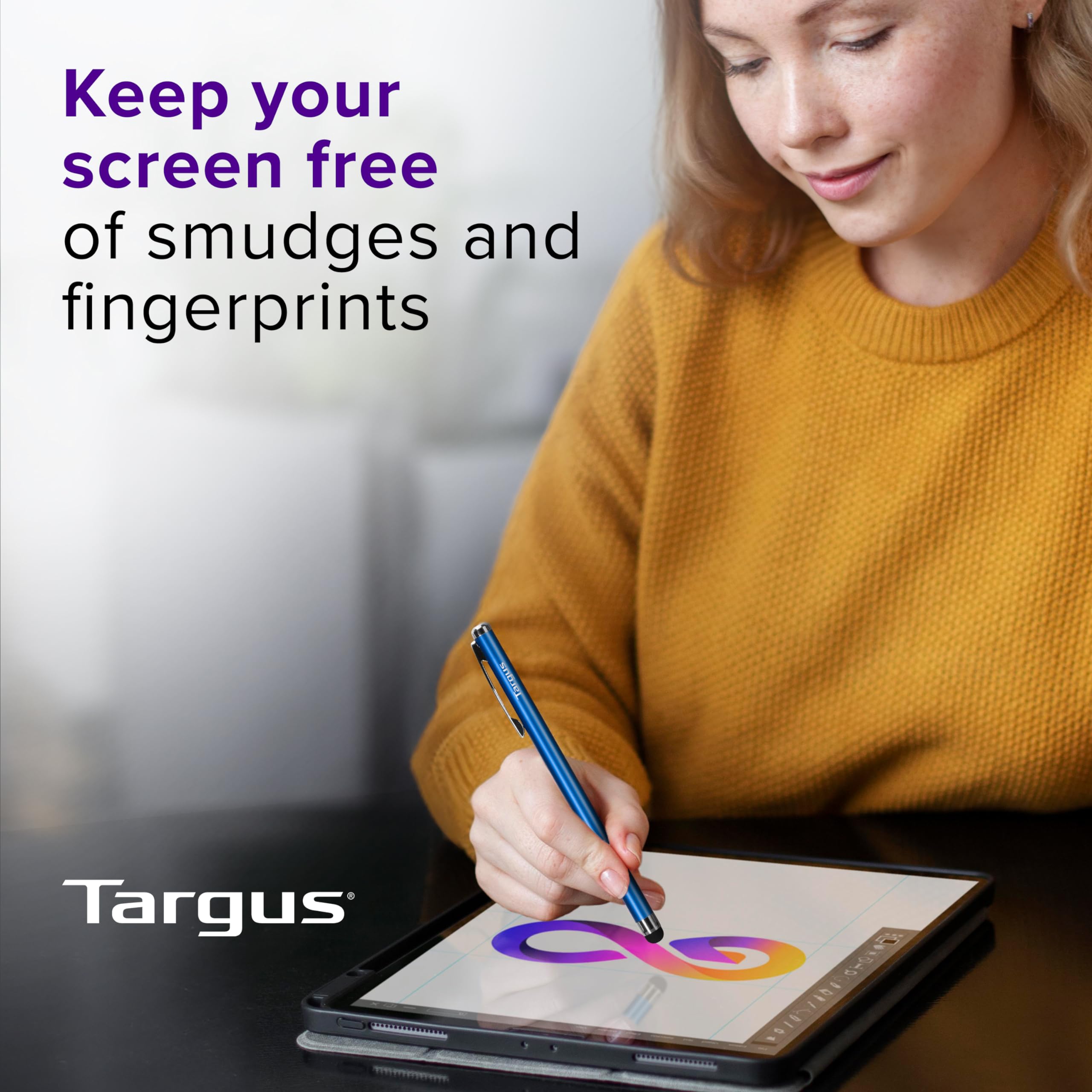 targus-slim-stylus-for-tablets-smartphones-metallic-blue-amm1203us image 4