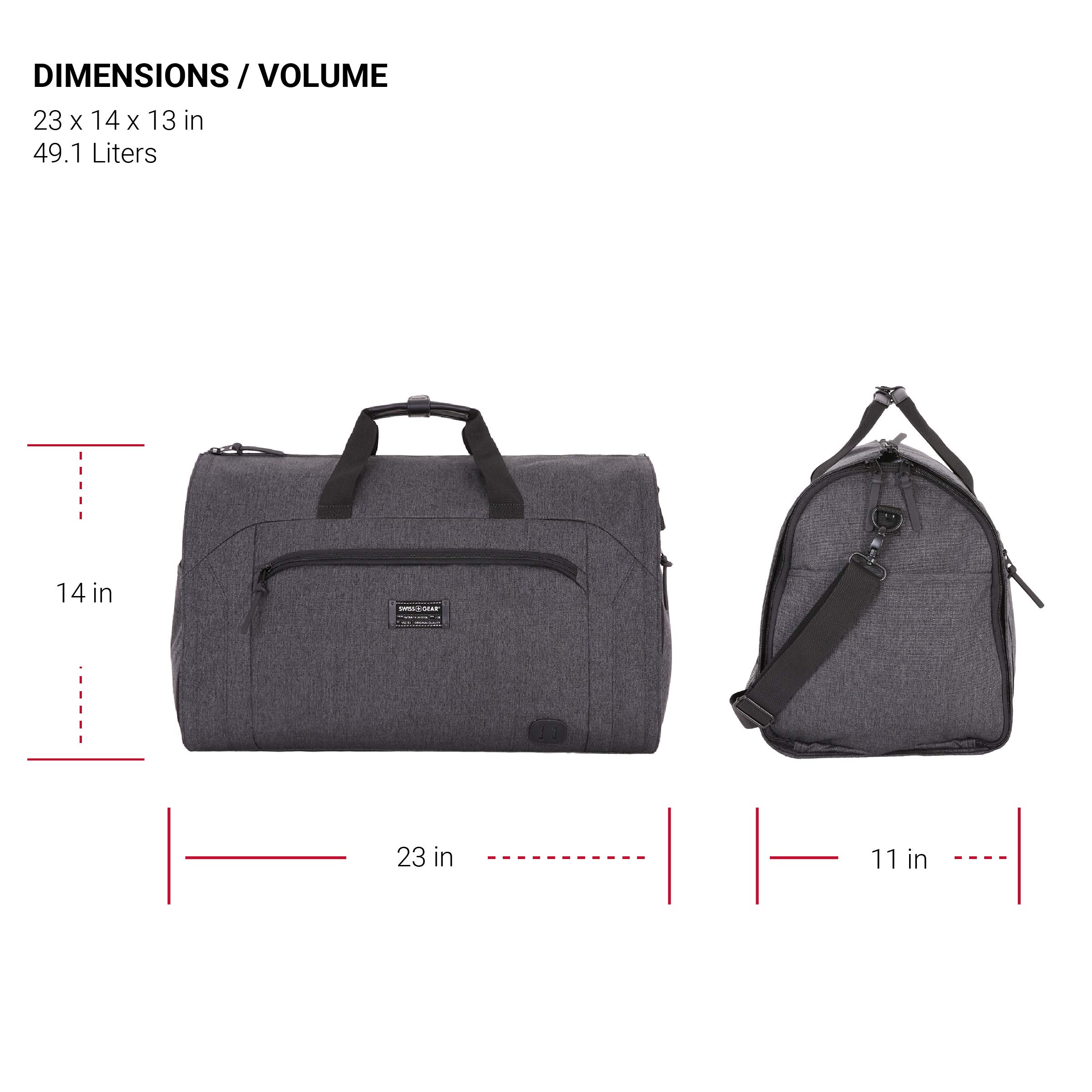 swissgear-23-folding-garment-duffel-bag-with-suit-carrier-heather-grey image 4