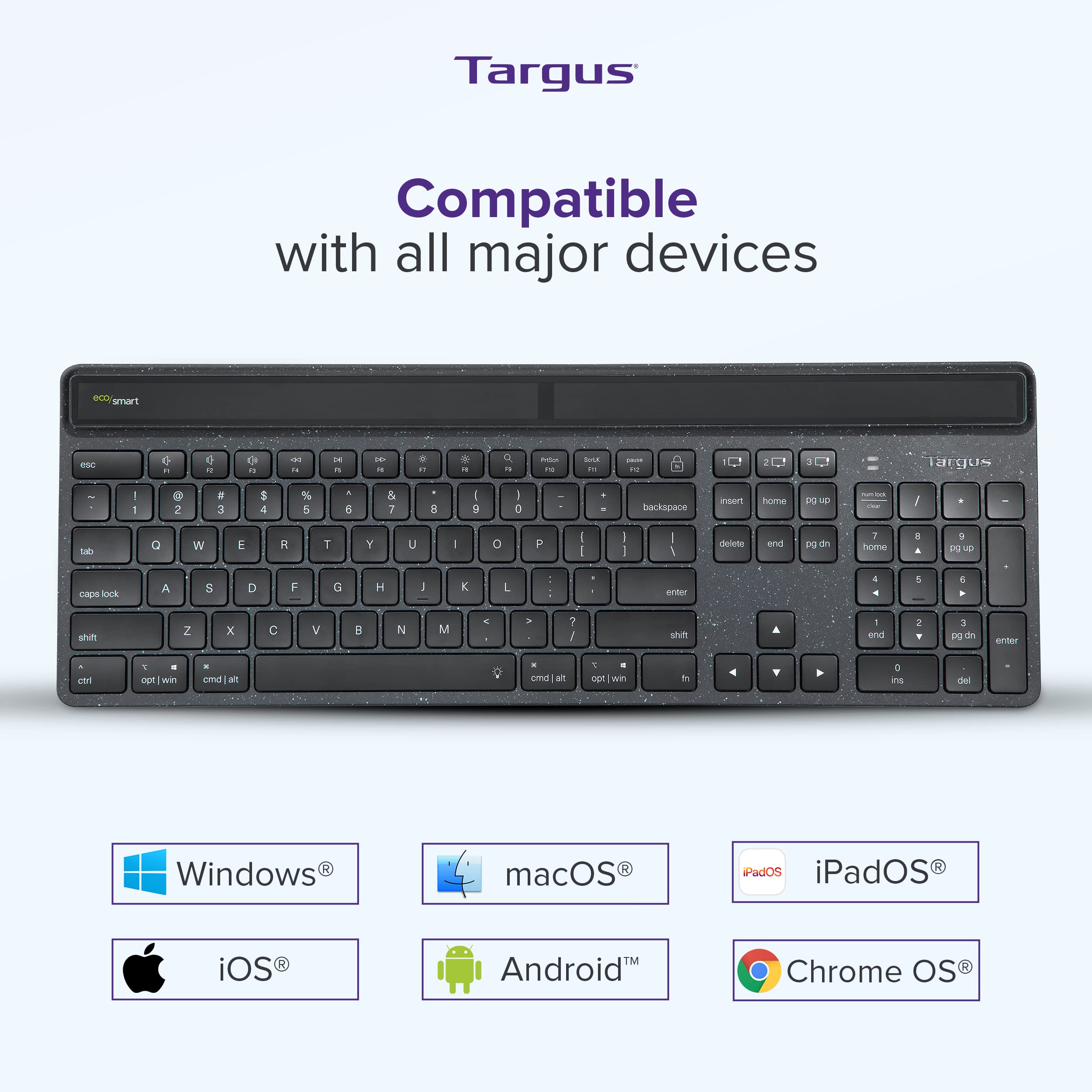 targus-full-size-sustainable-ecosmart-bluetooth-keyboard-akb868us-solar-powered- image 4