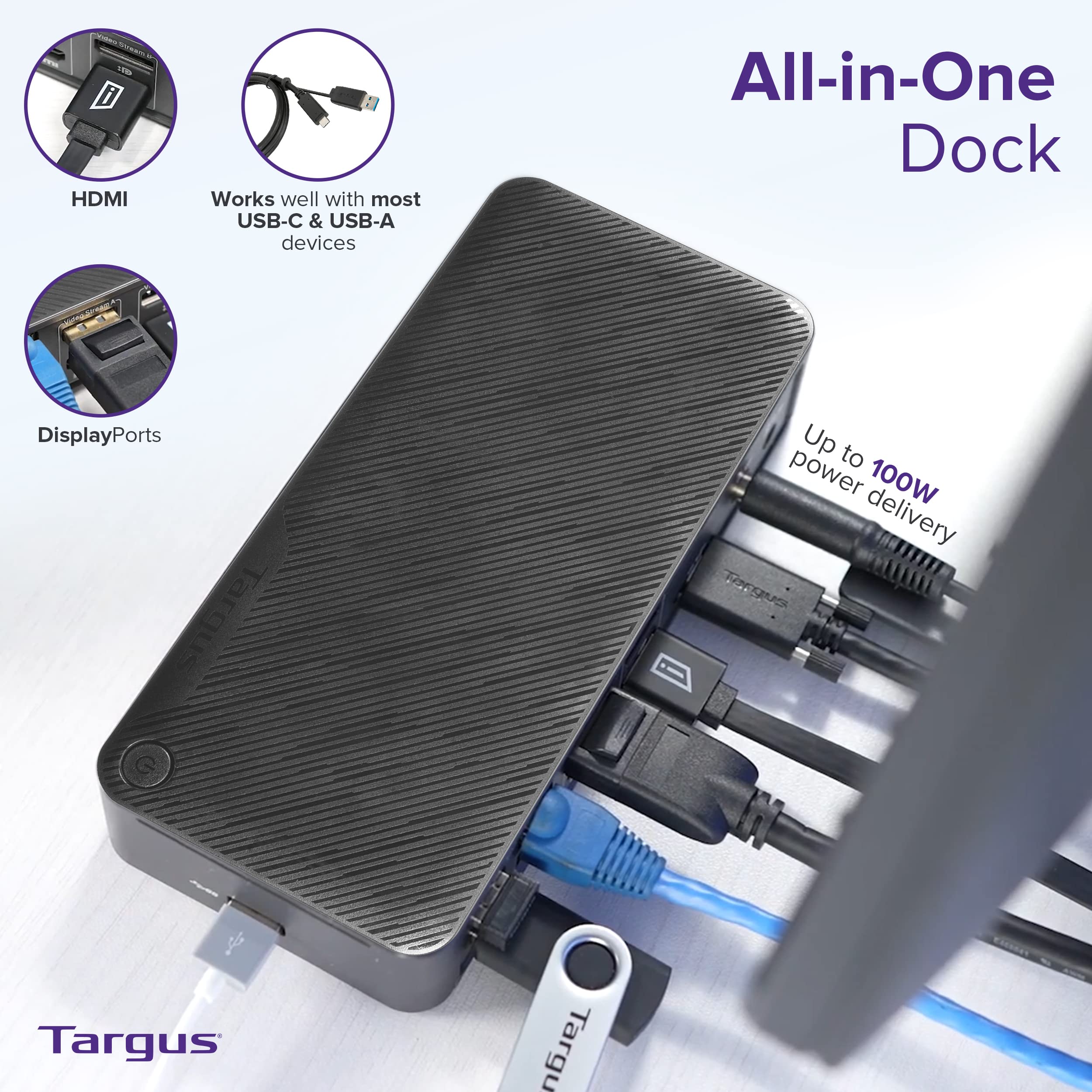 targus-usb-c-universal-dv4k-docking-station-dock192usz-with-100w-power-delivery- image 6