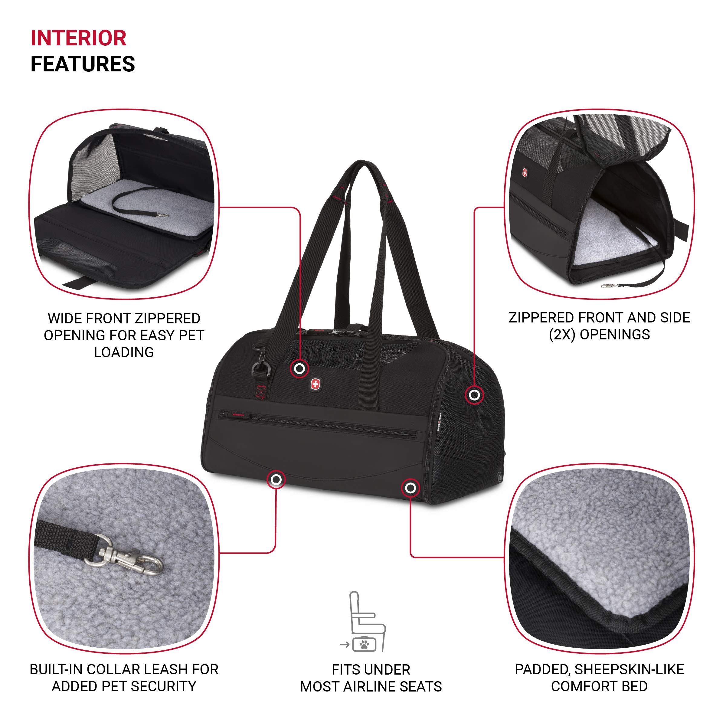 swissgear-3326-getaway-airline-approved-pet-carrier-for-dogs-cats image 2