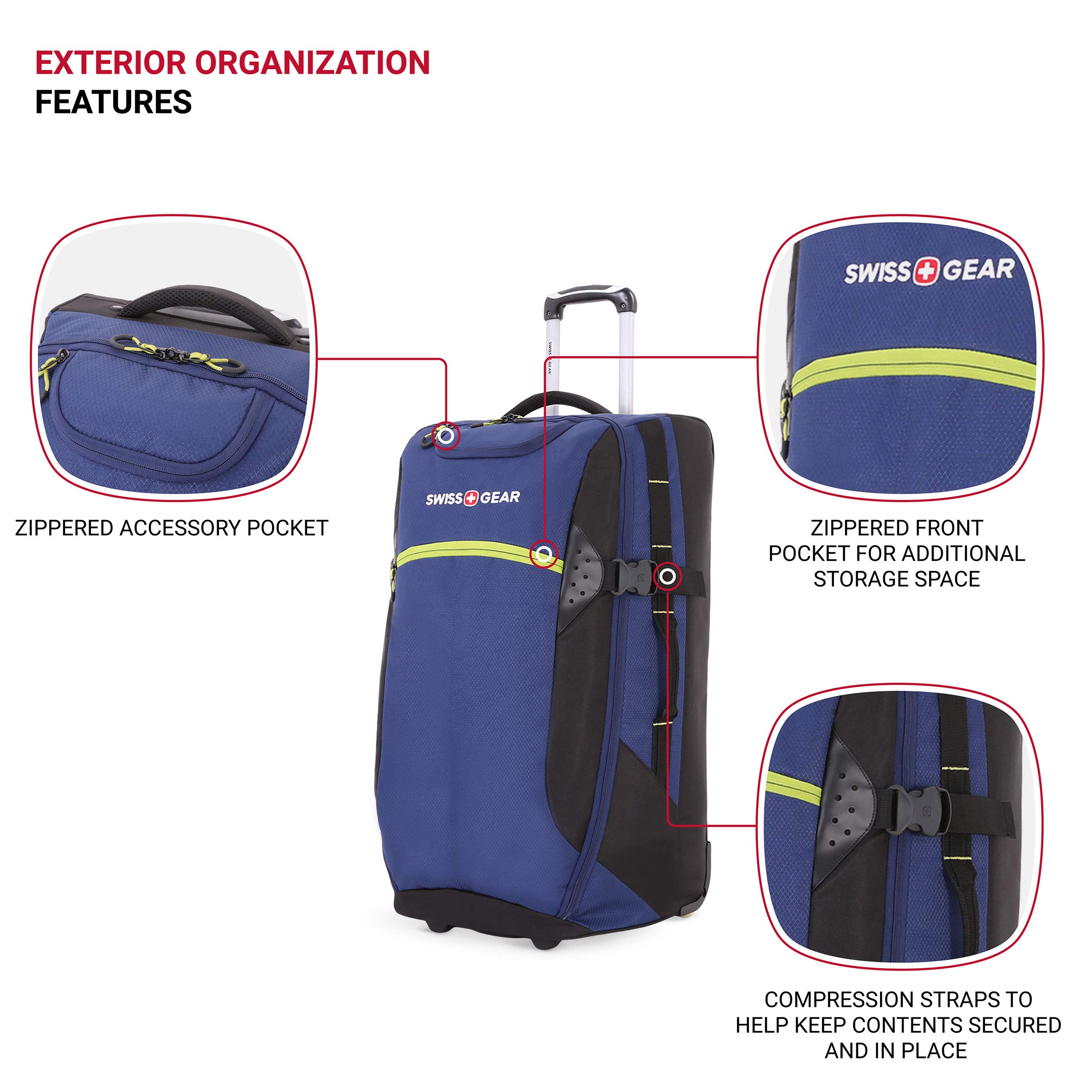 swissgear-apex-exec-wheeled-rolling-duffel-8-day-capacity-soft-shell-blue-green image 3