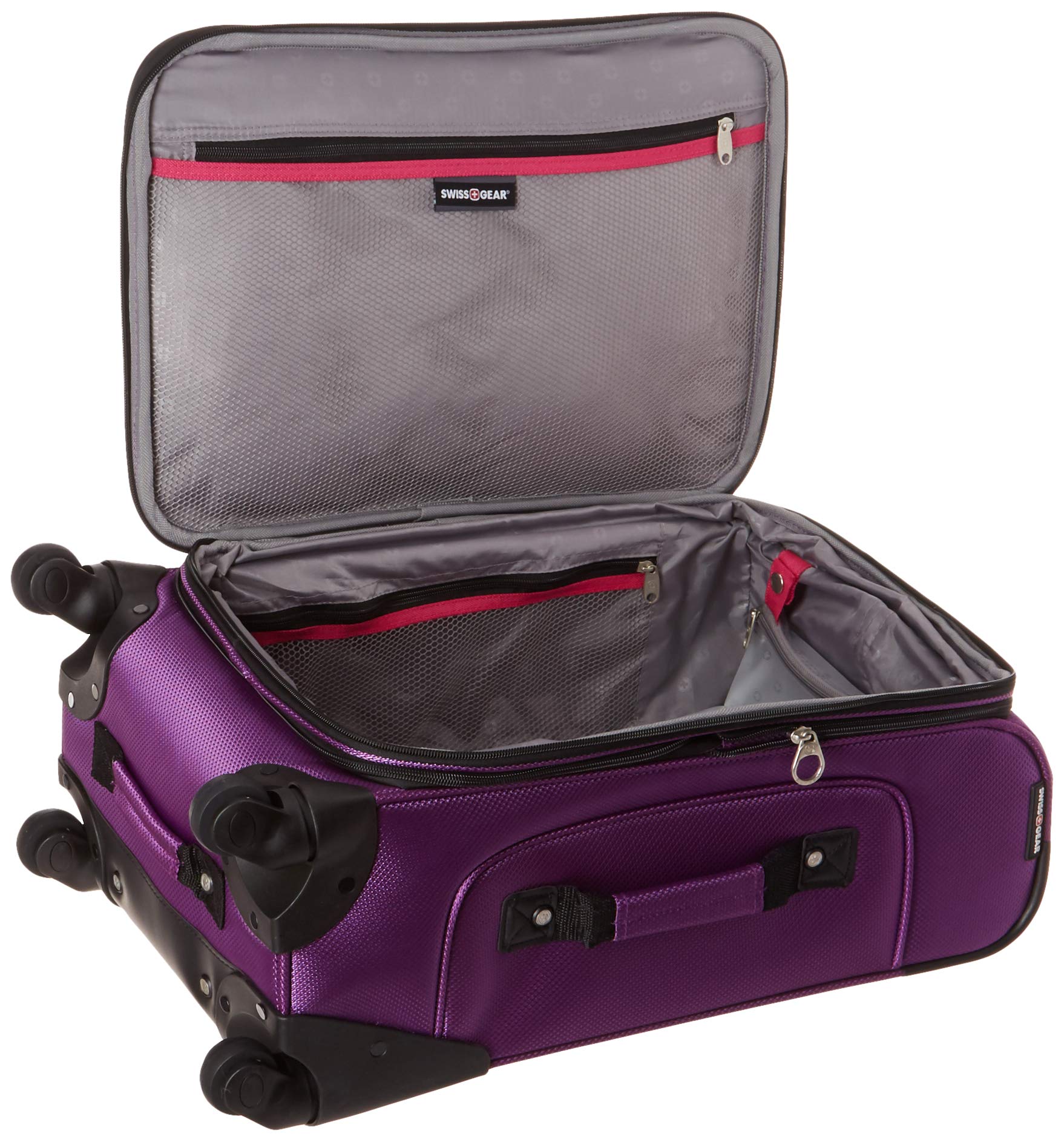 swissgear-sion-softside-expandable-carry-on-spinner-luggage-21-inch-purple image 5