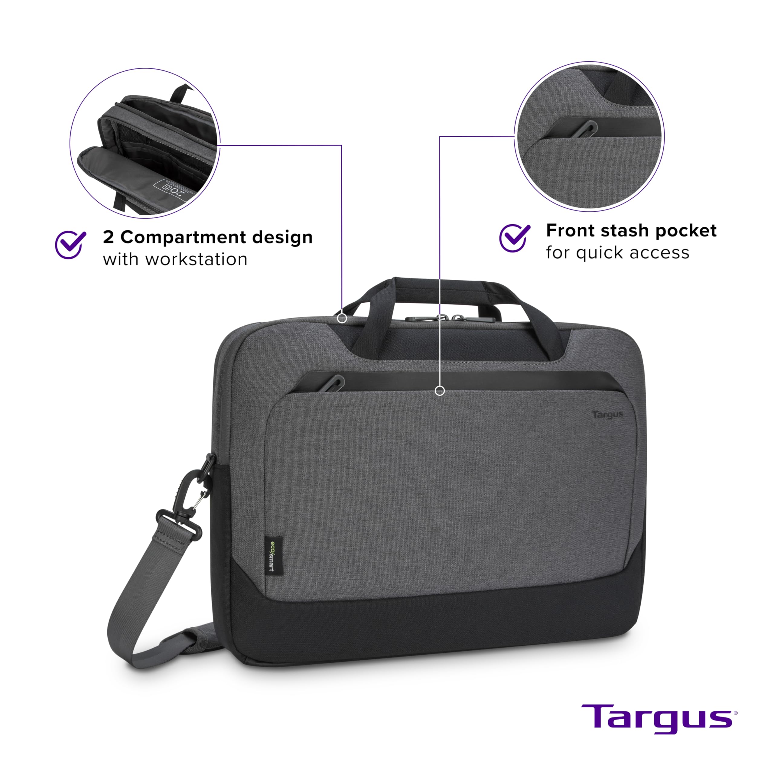 targus-cypress-ecosmart-15-6-laptop-messenger-bag-light-grey-tbt92602gl image 2