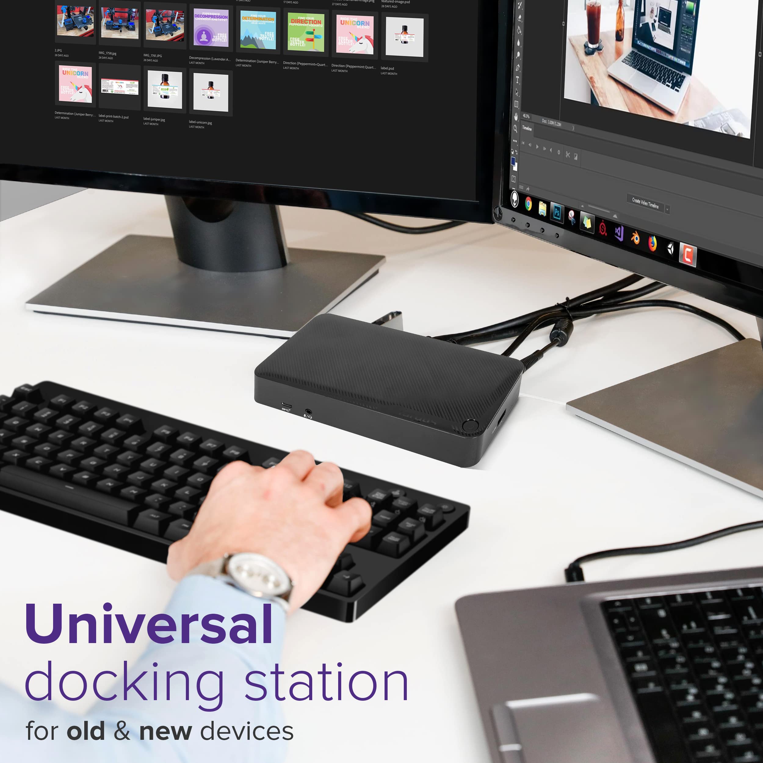 targus-usb-c-universal-dv4k-docking-station-dock192usz-with-100w-power-delivery- image 4