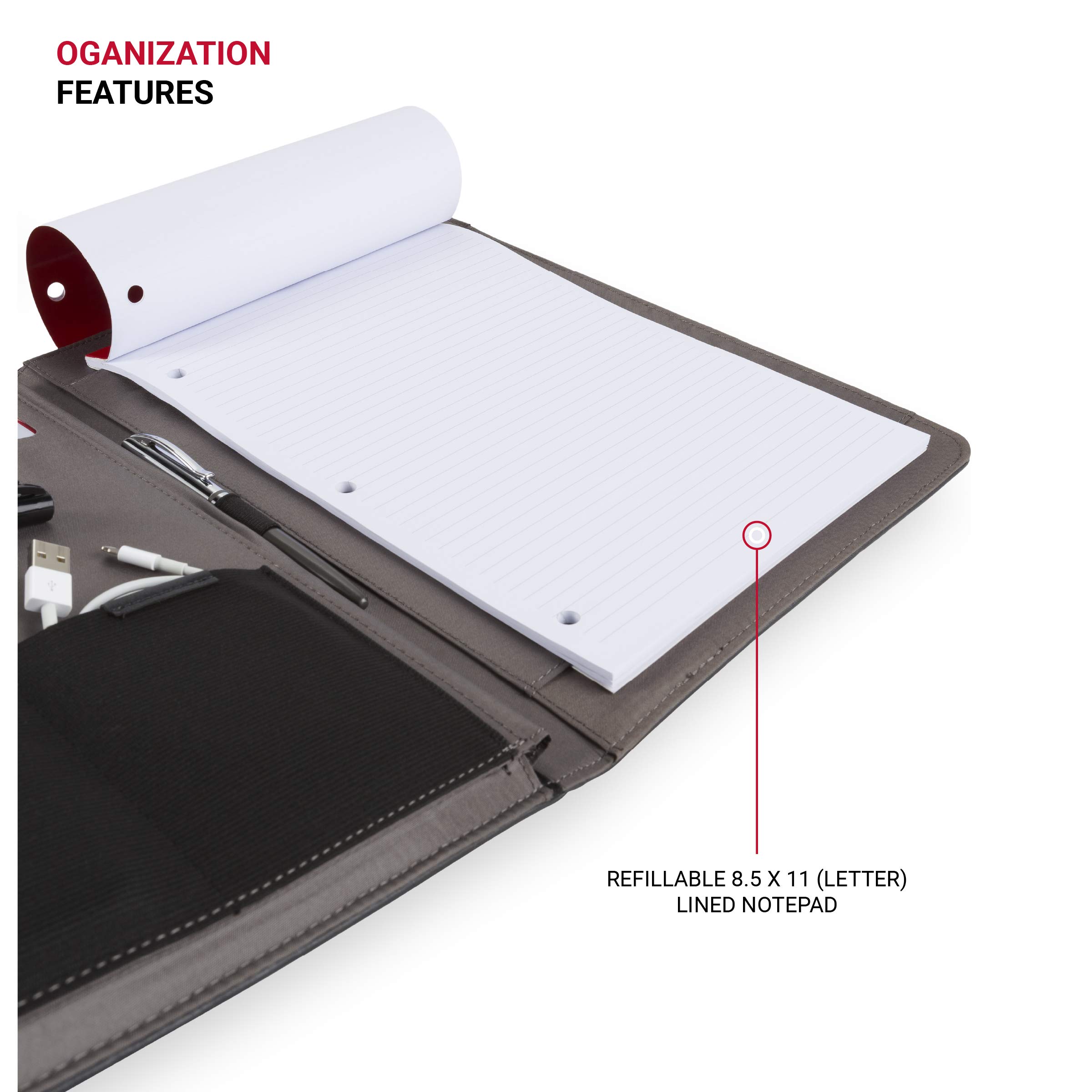 swissgear-wenger-merit-padfolio-padded-document-organizer-with-refillable-notepa image 4