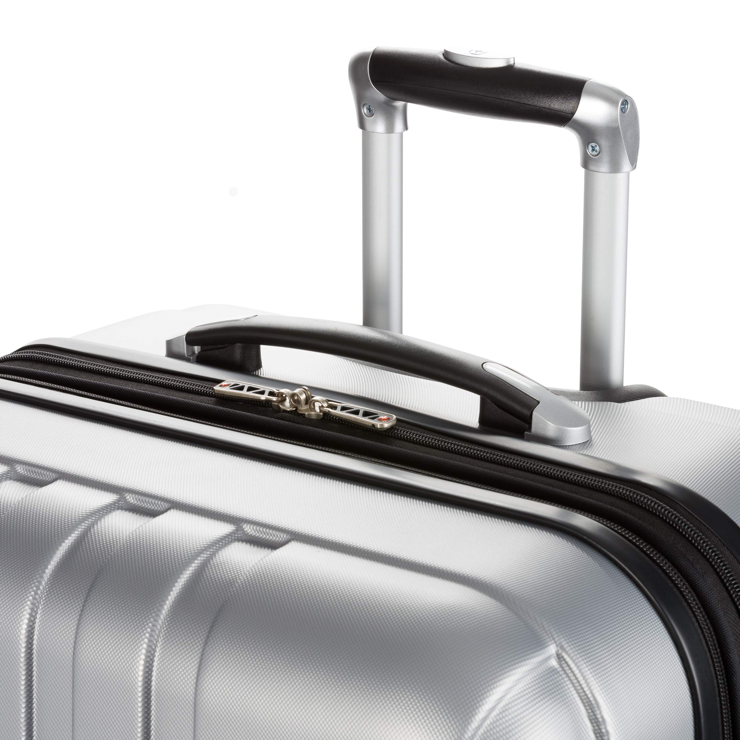 swissgear-7585-hardside-expandable-luggage-with-spinner-wheels-silver-checked-la image 8